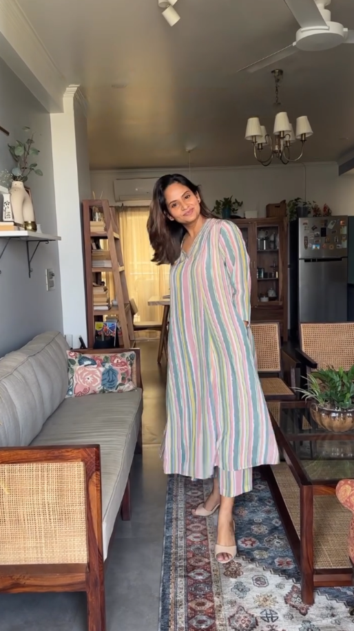 LuxeLine Pastel Kurta Set