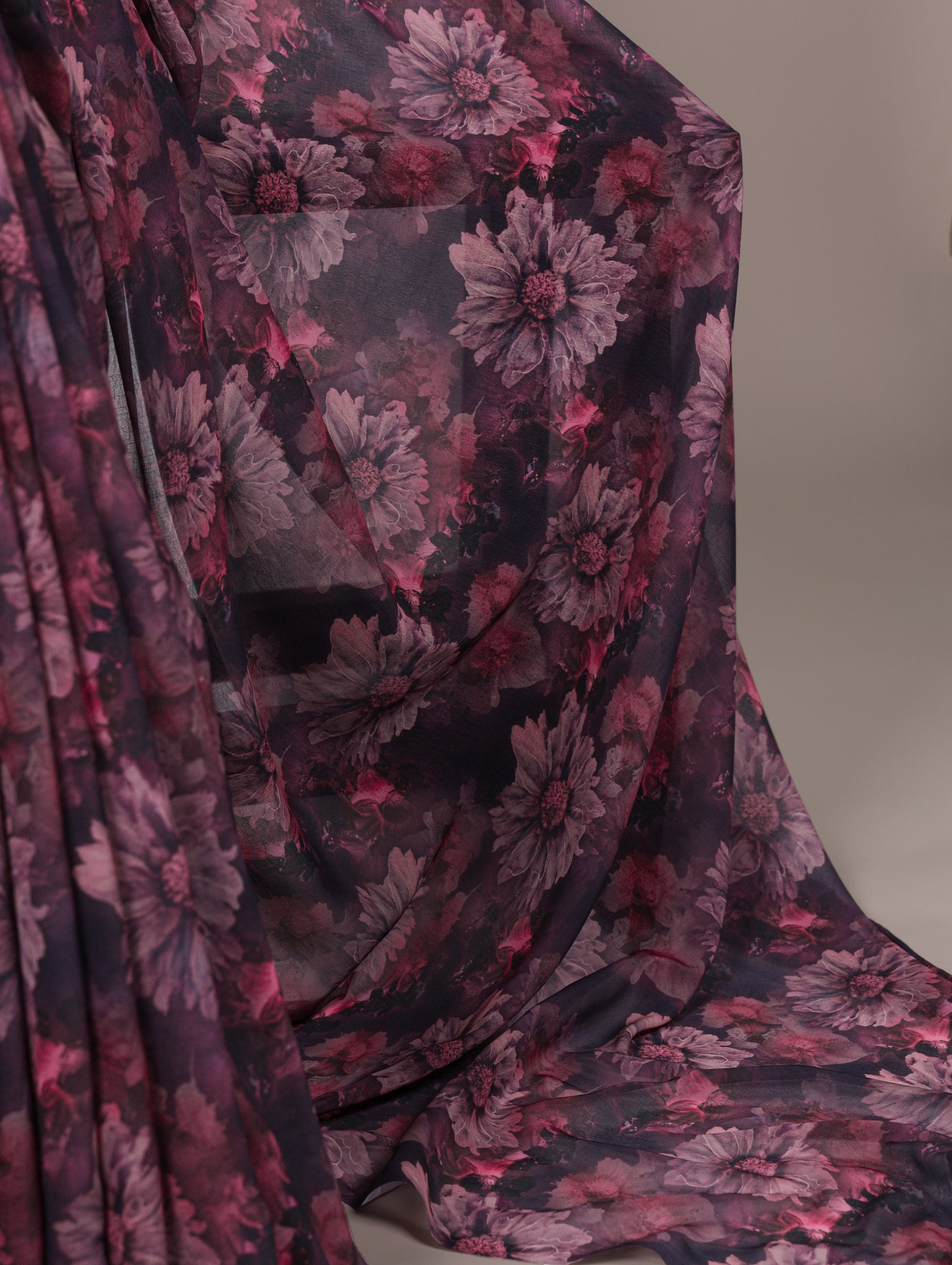 Floral Organza Saree