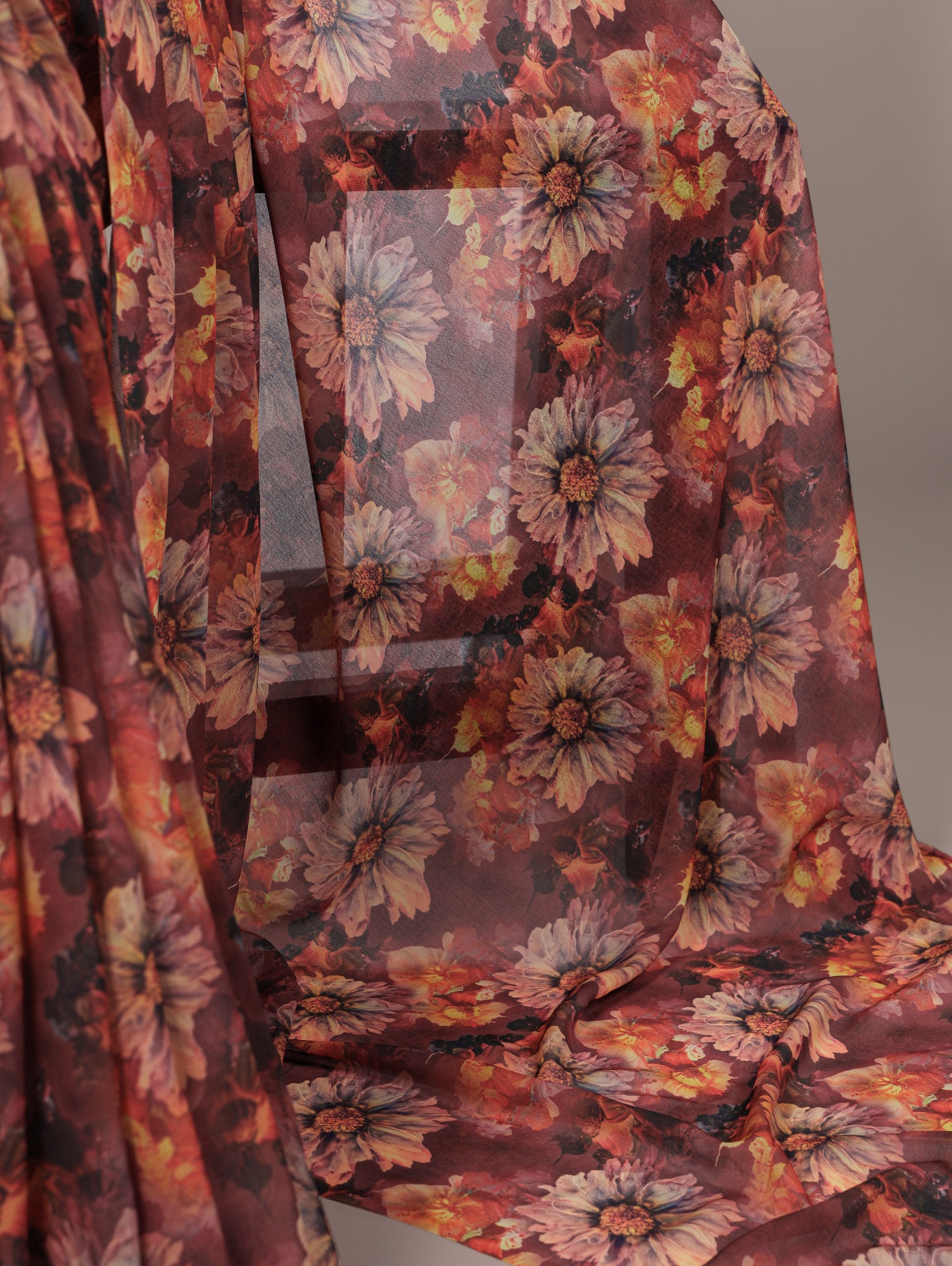 Floral Organza Saree