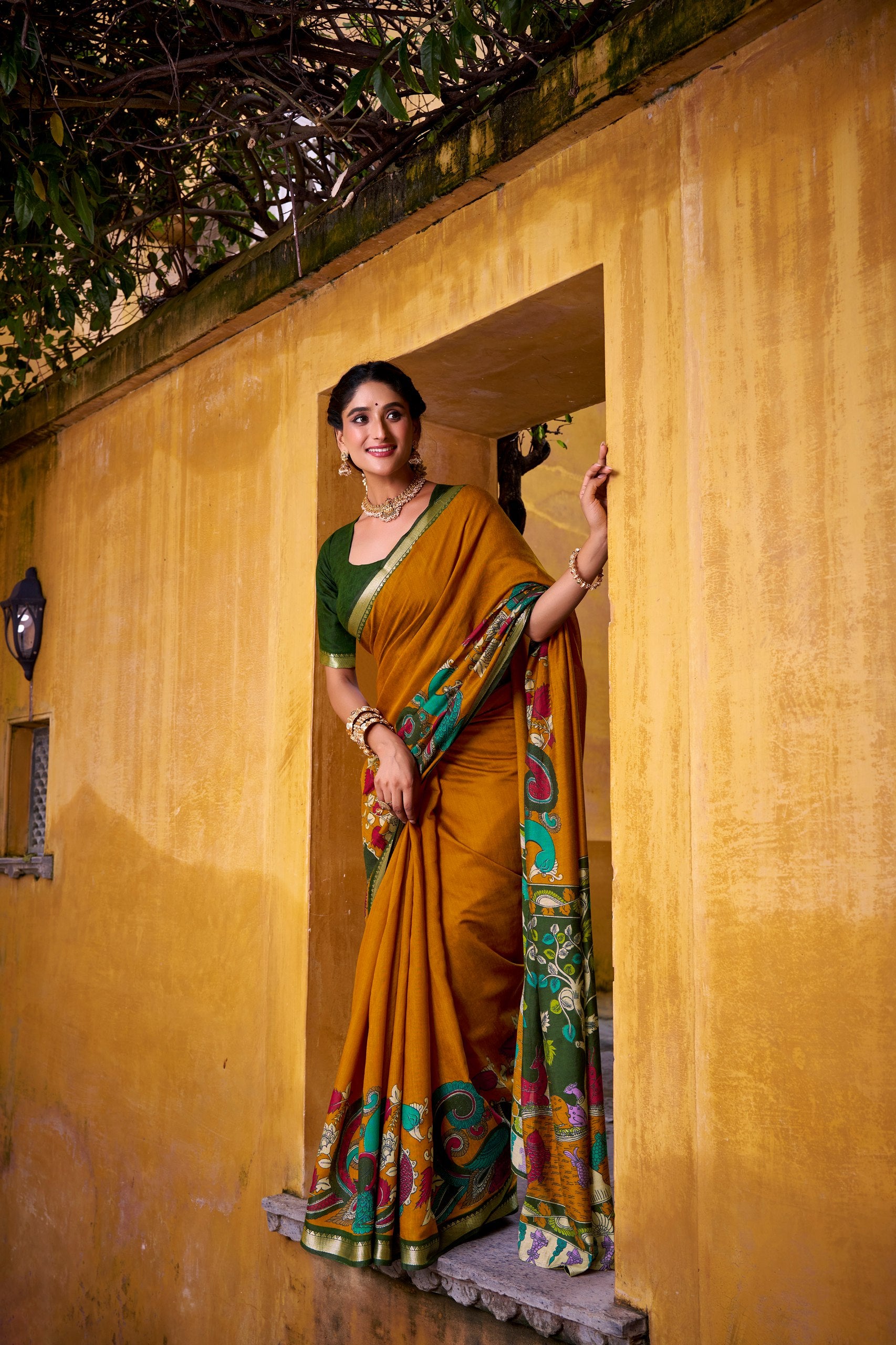 Kalamkari Royale Saree