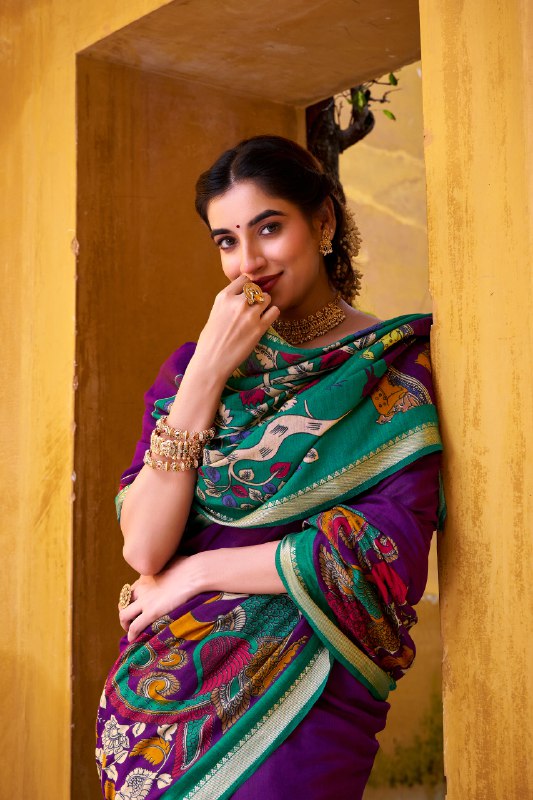 Kalamkari Royale Saree