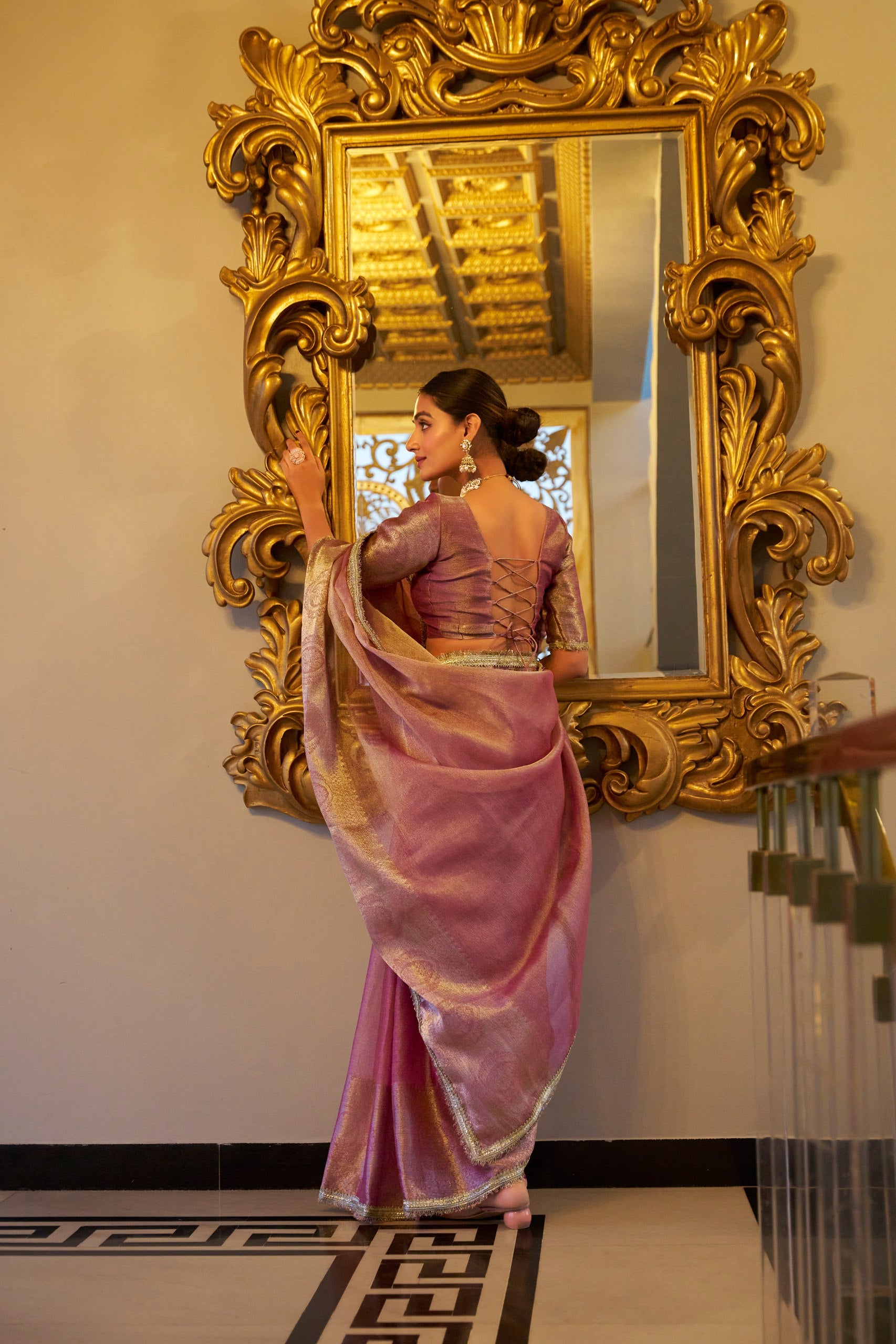 Shimmering saree