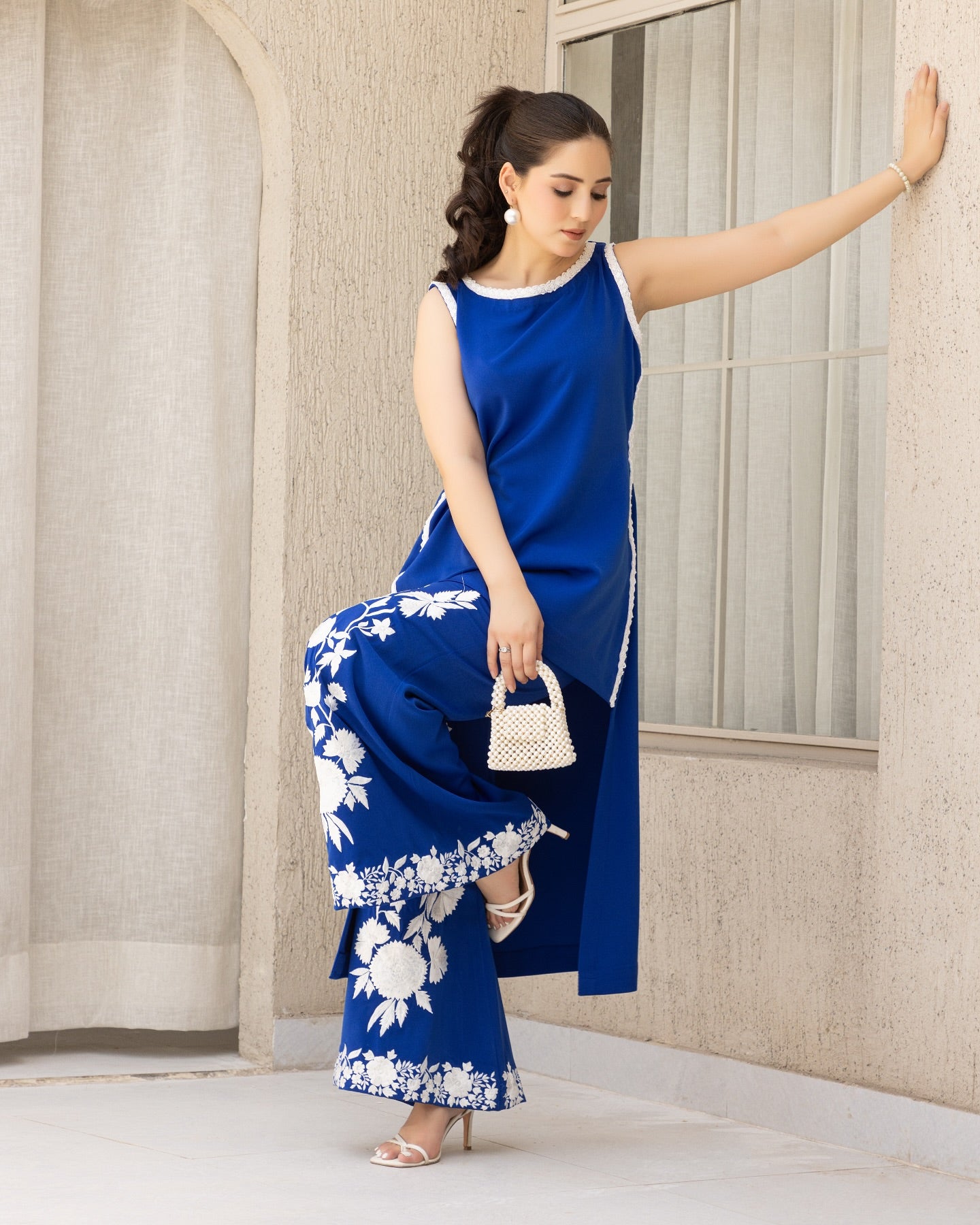 Blue Petal LuxeCo-ord Set