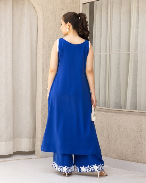 Blue Petal LuxeCo-ord Set