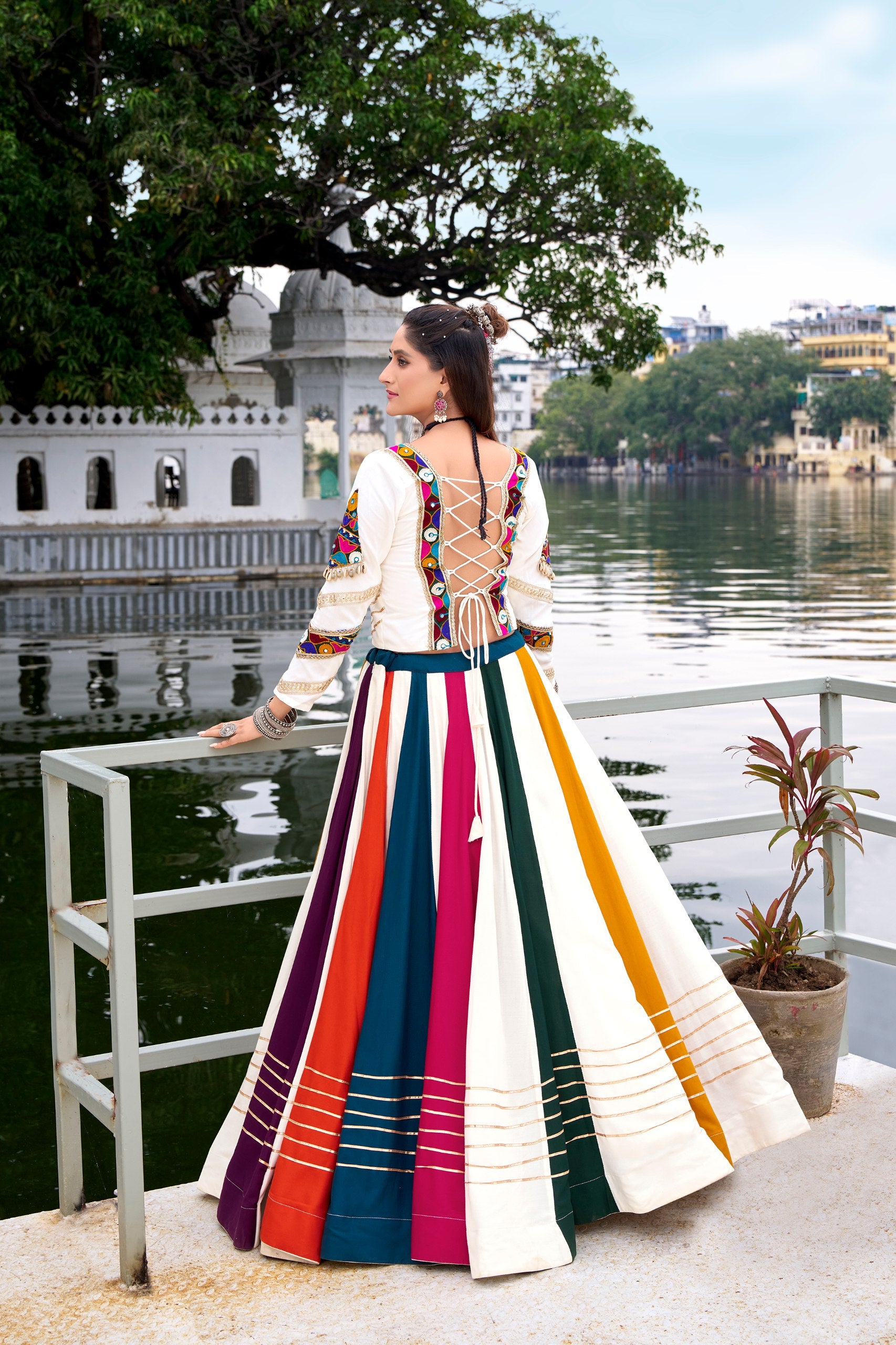 Colorful Embroidered Lehenga Choli