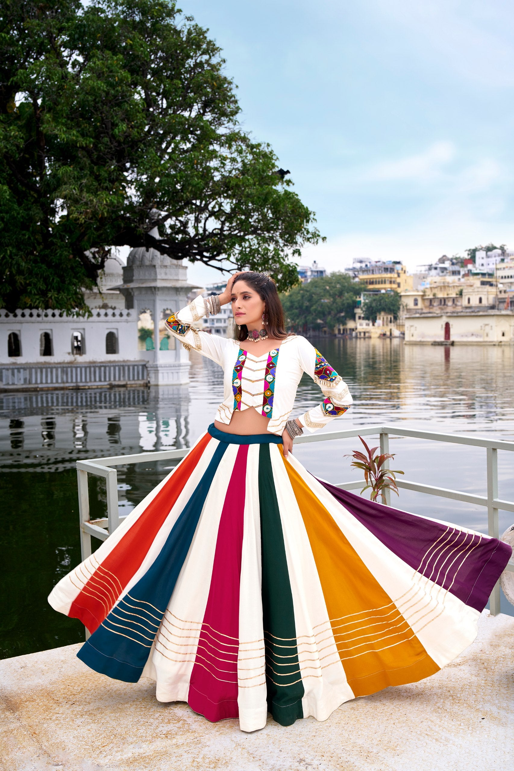 Colorful Embroidered Lehenga Choli