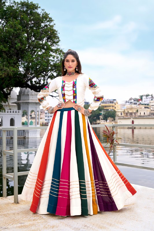 Colorful Embroidered Lehenga Choli