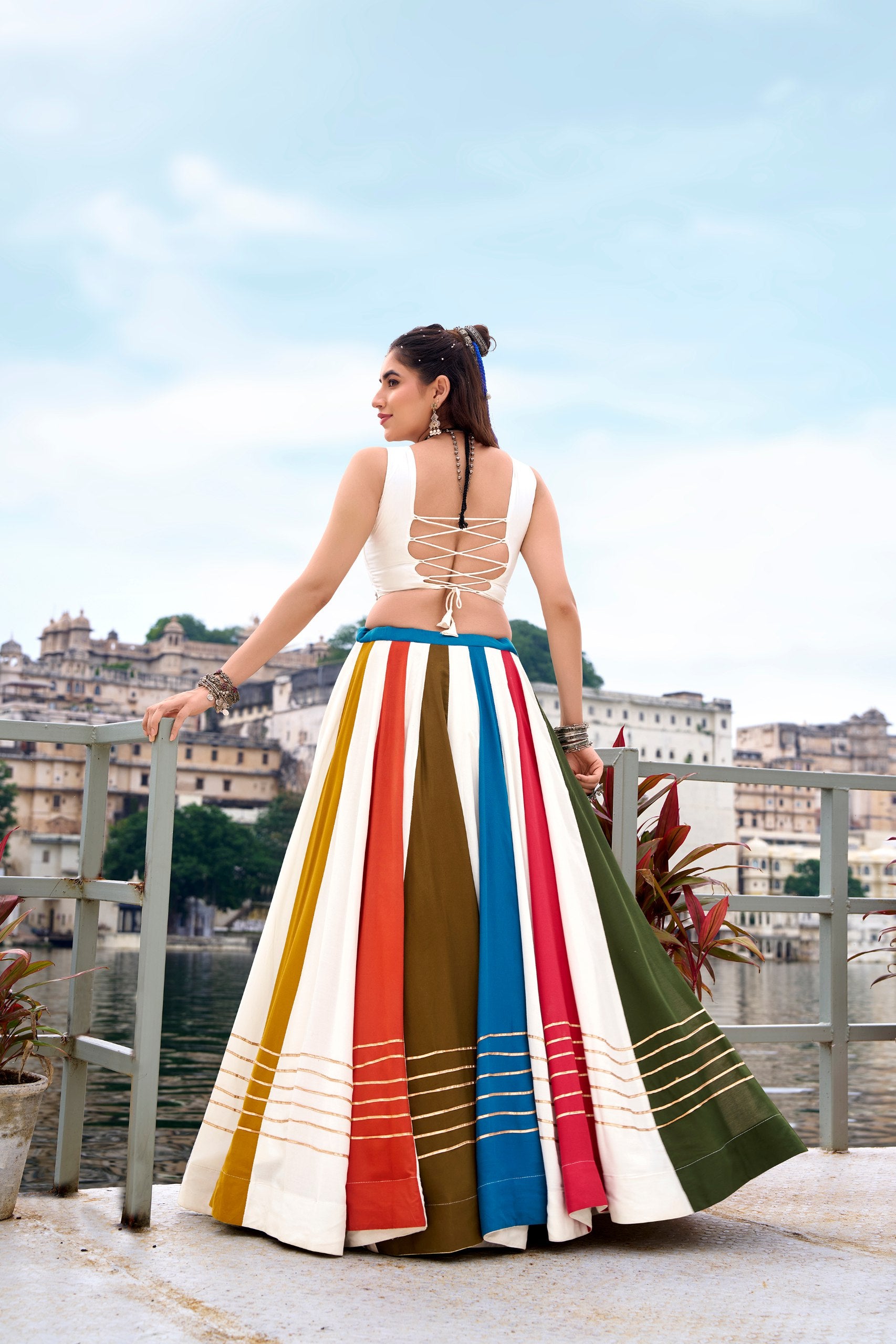 Colorful Embroidered Lehenga Choli