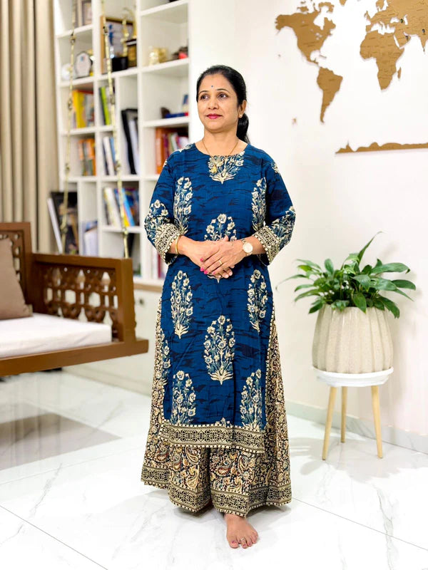 Ethnic Kalamkari One-Piece Set