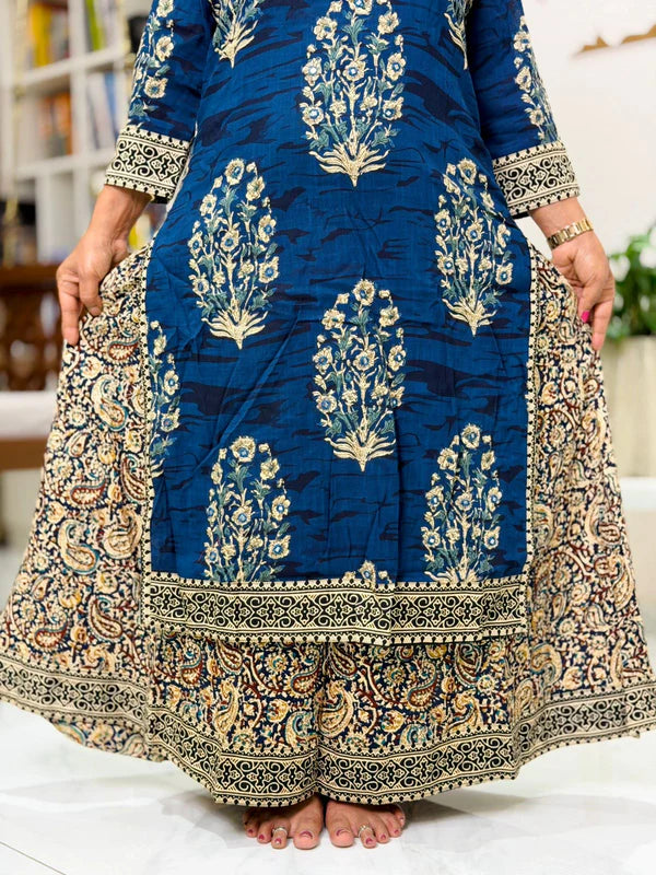 Ethnic Kalamkari One-Piece Set