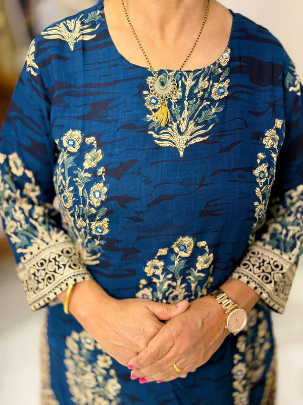 Ethnic Kalamkari One-Piece Set