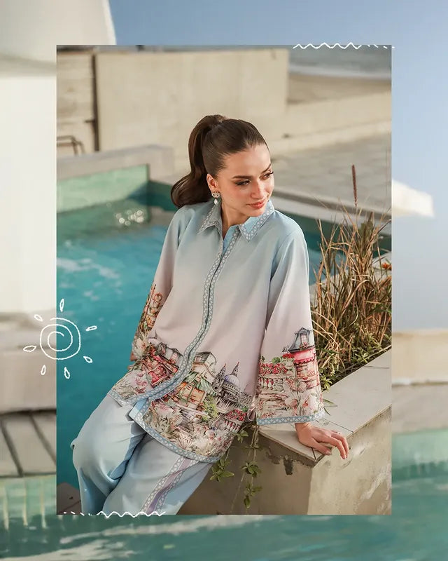 Pastel Blue Scenic co-ord set