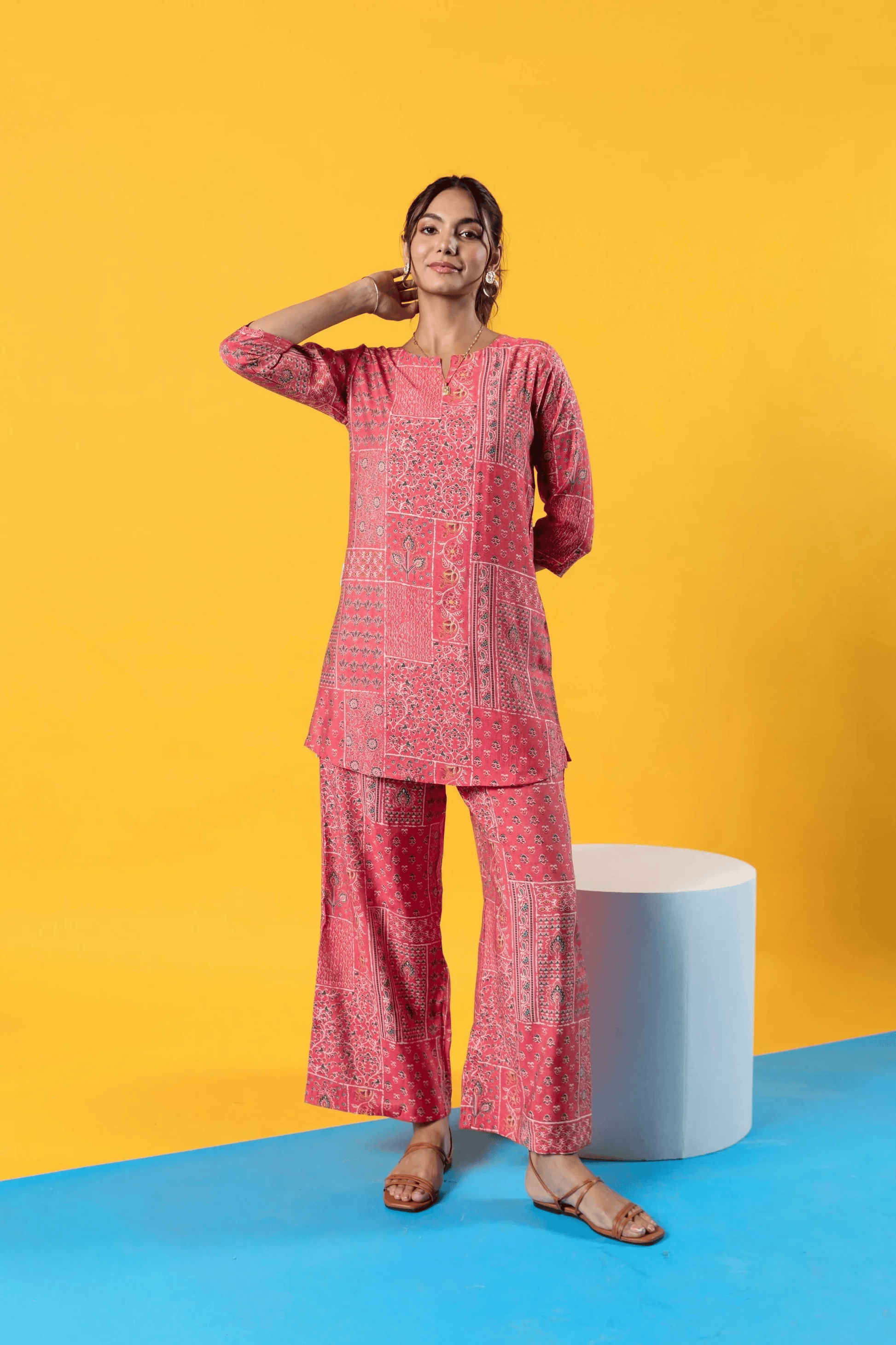 Patchwork Muslin Co-ord Set