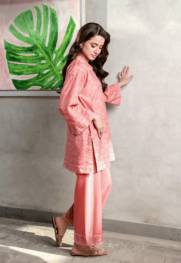 Peach Blush Textured Co-ord Set