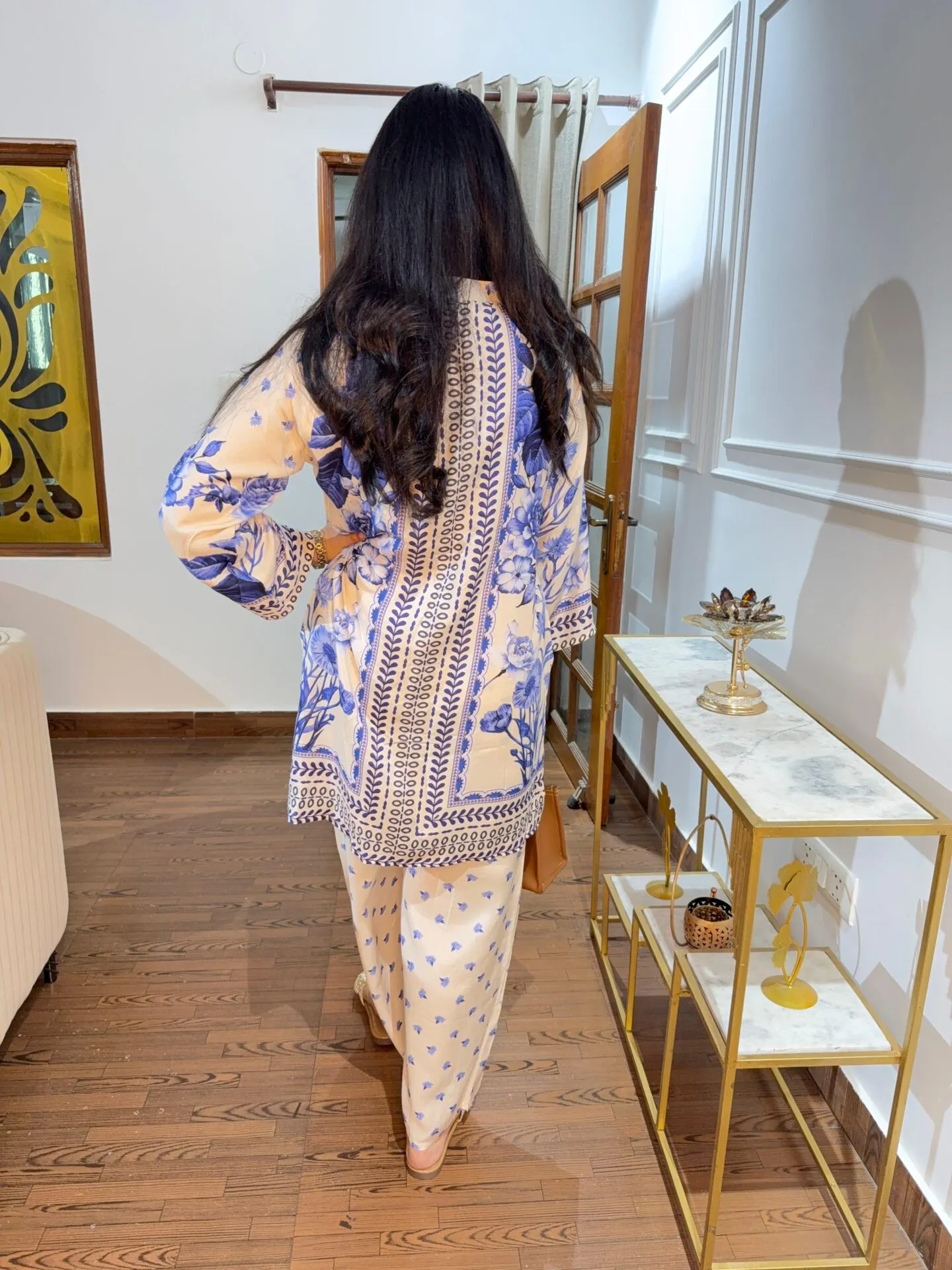 Printed muslin co-ord set