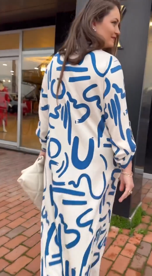 Blue Abstract Co-Ord Set