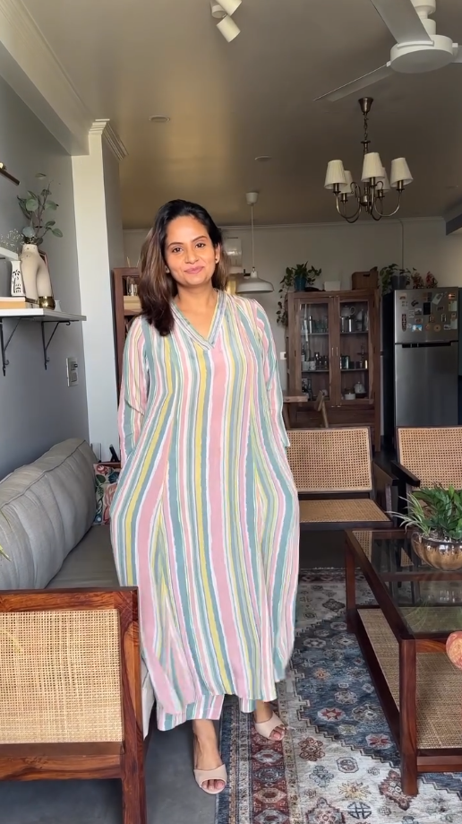 LuxeLine Pastel Kurta Set