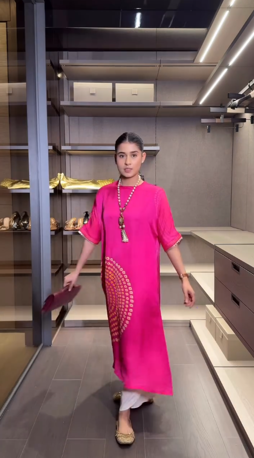 Fuchsia Mandala Kurta Pant Set