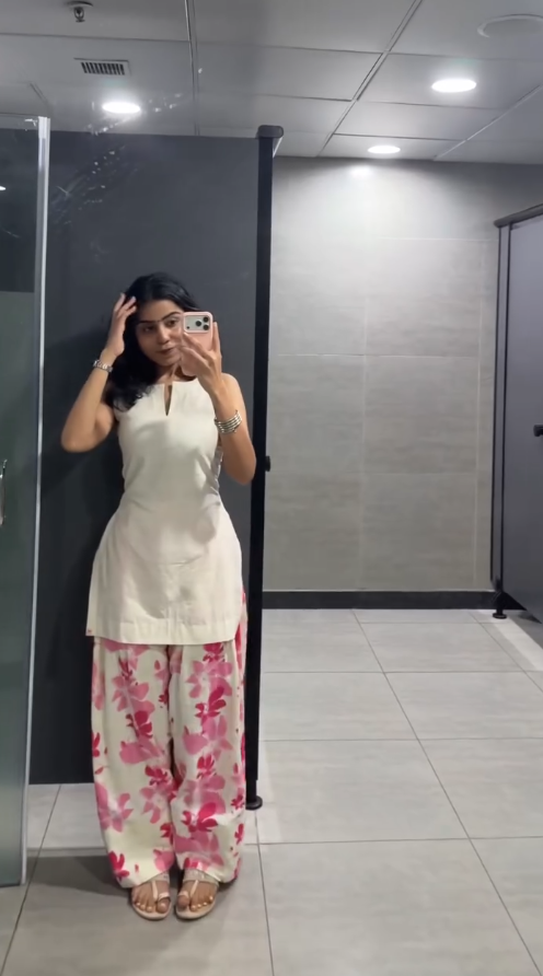 Cotton Floral Farshi Co-ord Set