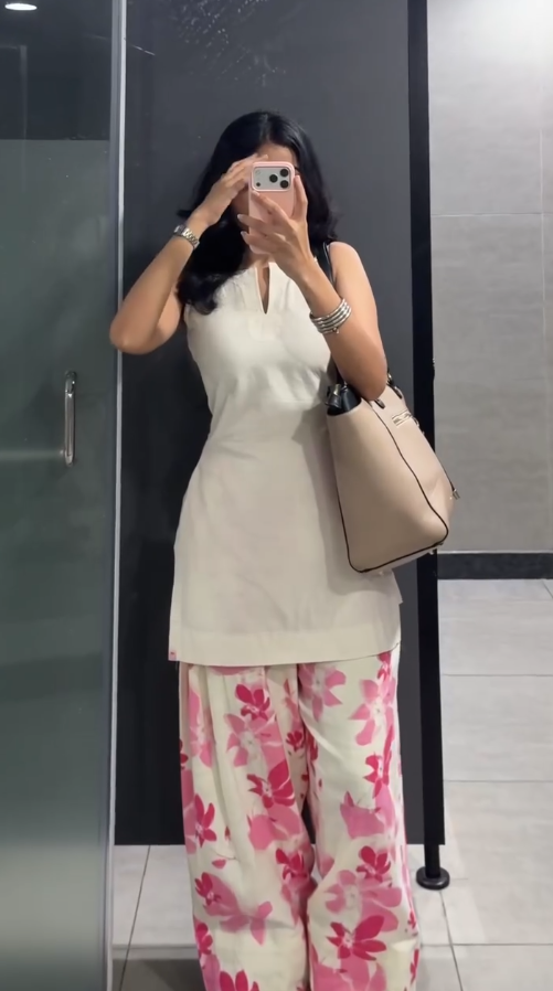 Cotton Floral Farshi Co-ord Set