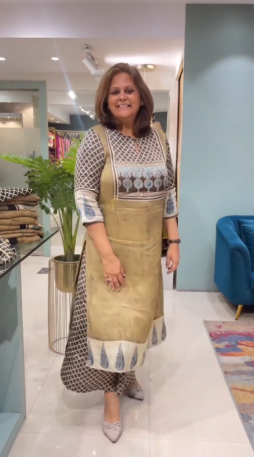 Royal Ajrakh Kurta with Bottom set