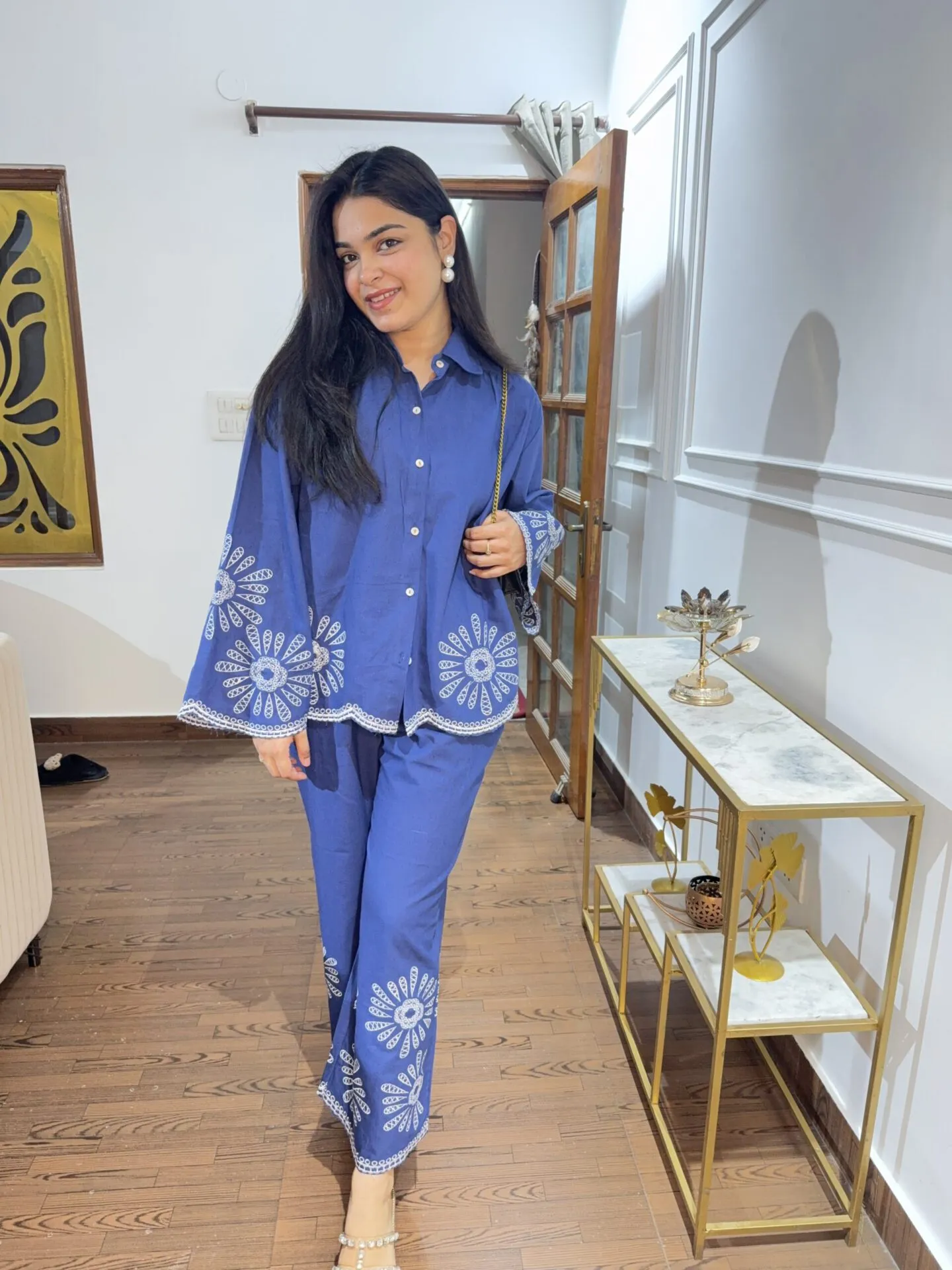 Shifa embroidered co-ord set