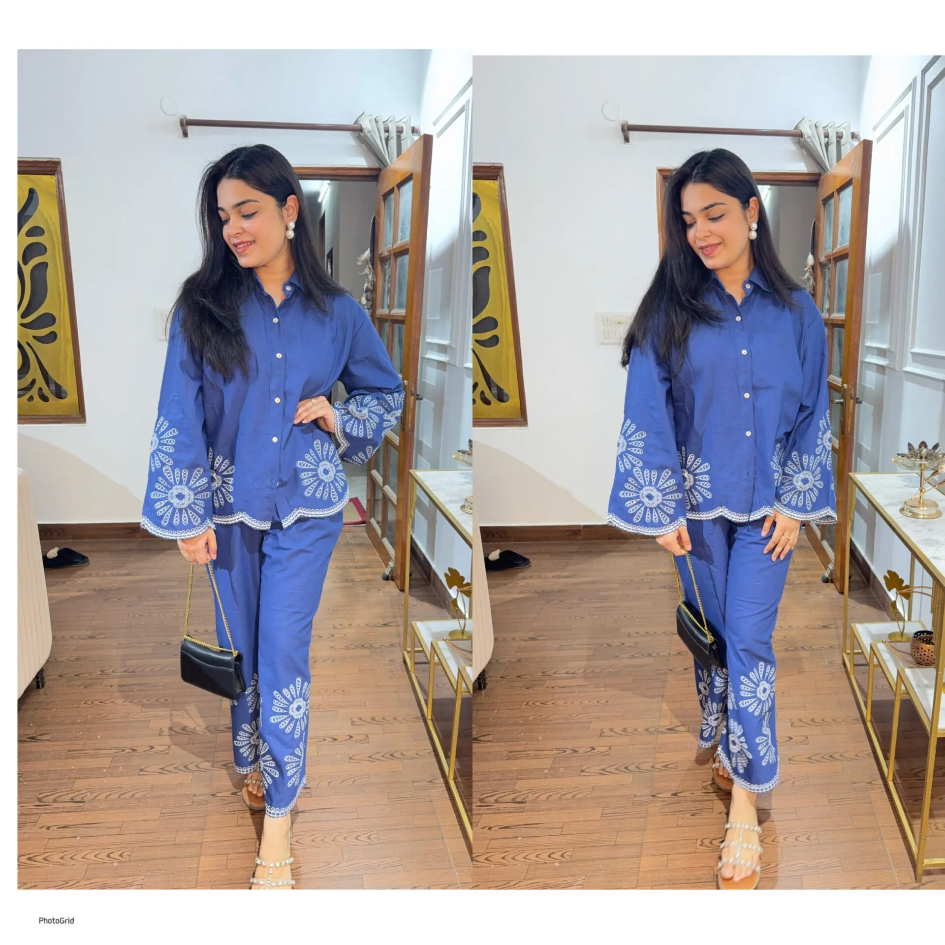 Shifa embroidered co-ord set