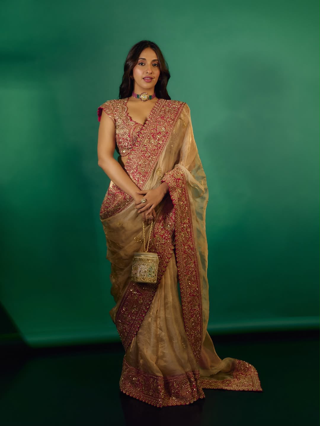 Rosé Royale Organza Saree