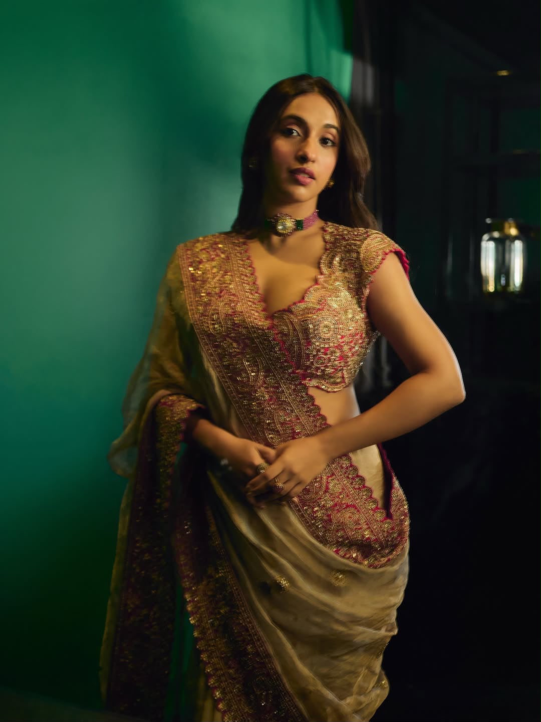 Rosé Royale Organza Saree