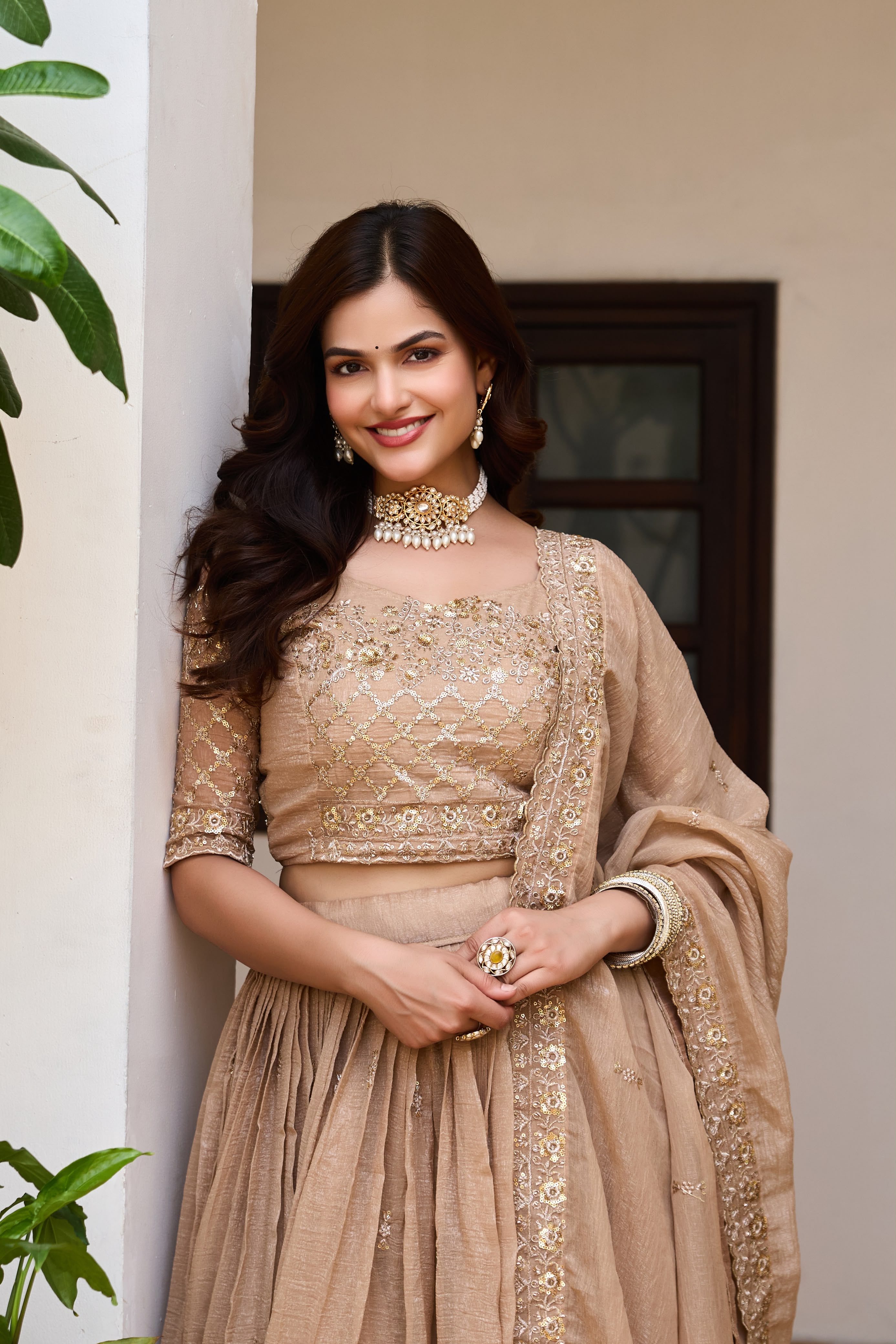 Shanvi Embroidery Sequence Lehenga Choli