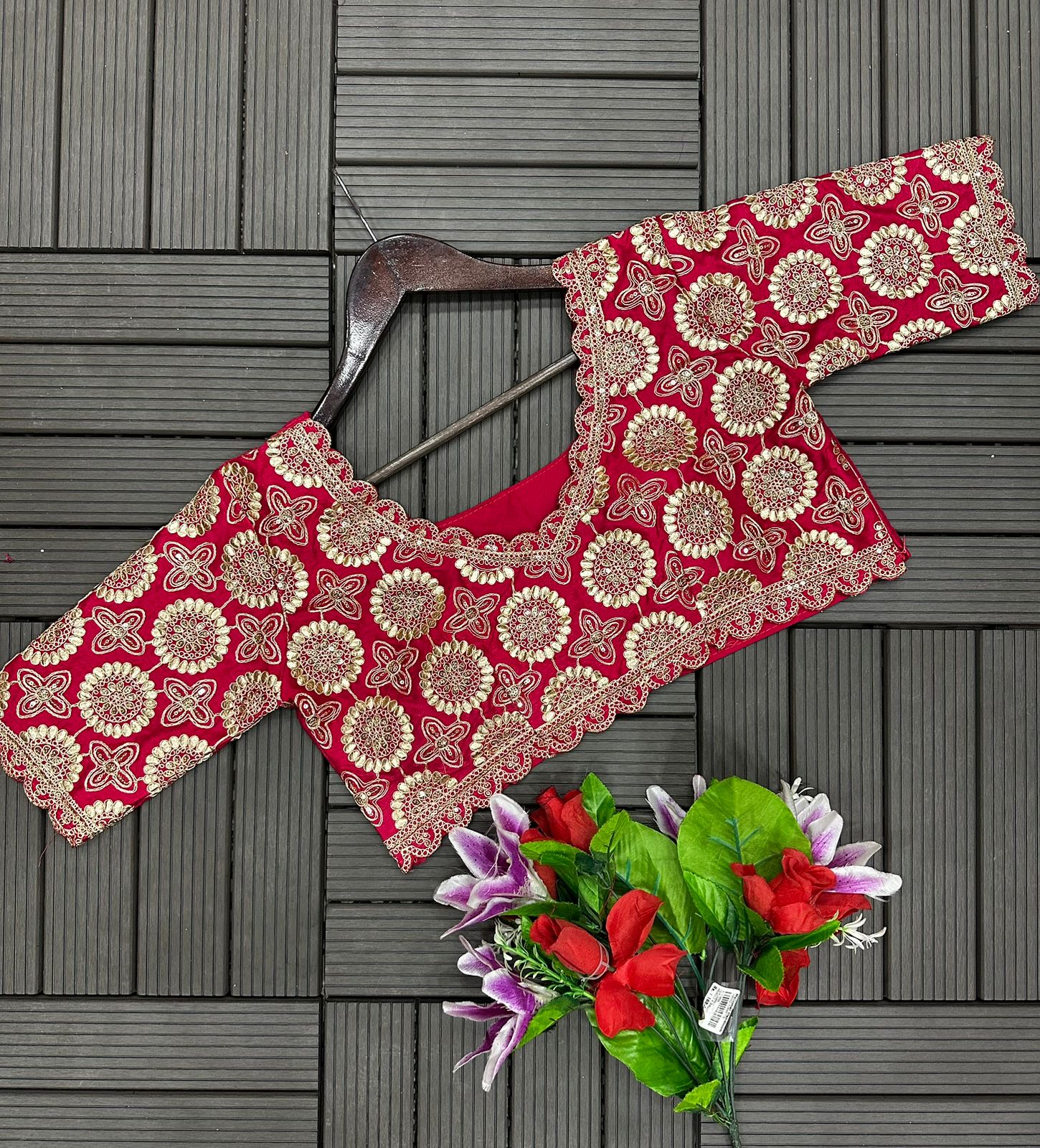 Radiant Fuschia Bandhani-Style Lehenga Set