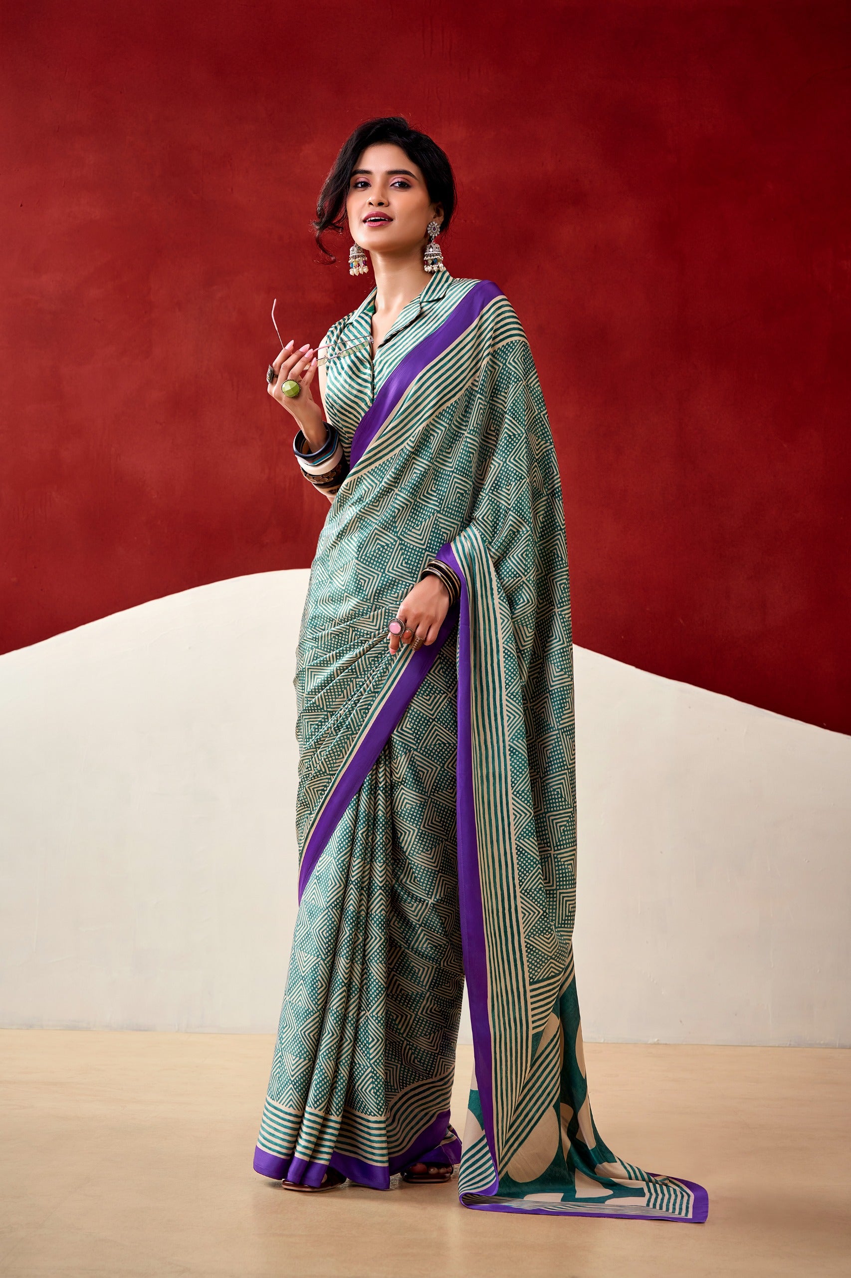 KALKI Dull Satin Saree