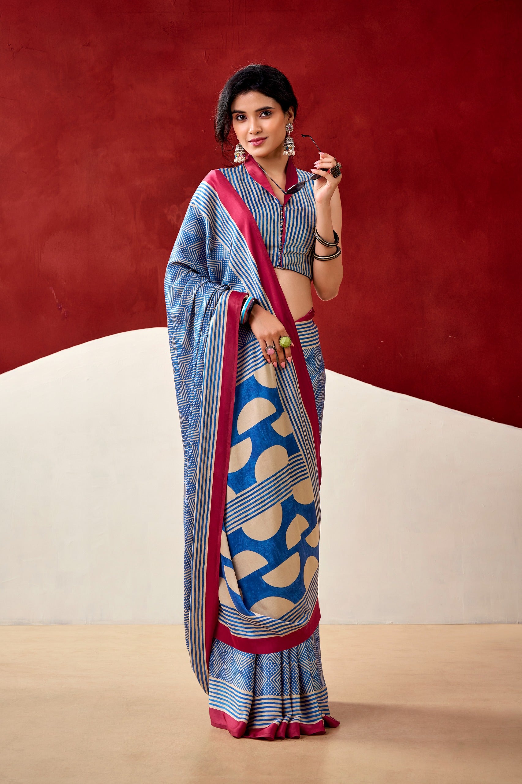 KALKI Dull Satin Saree
