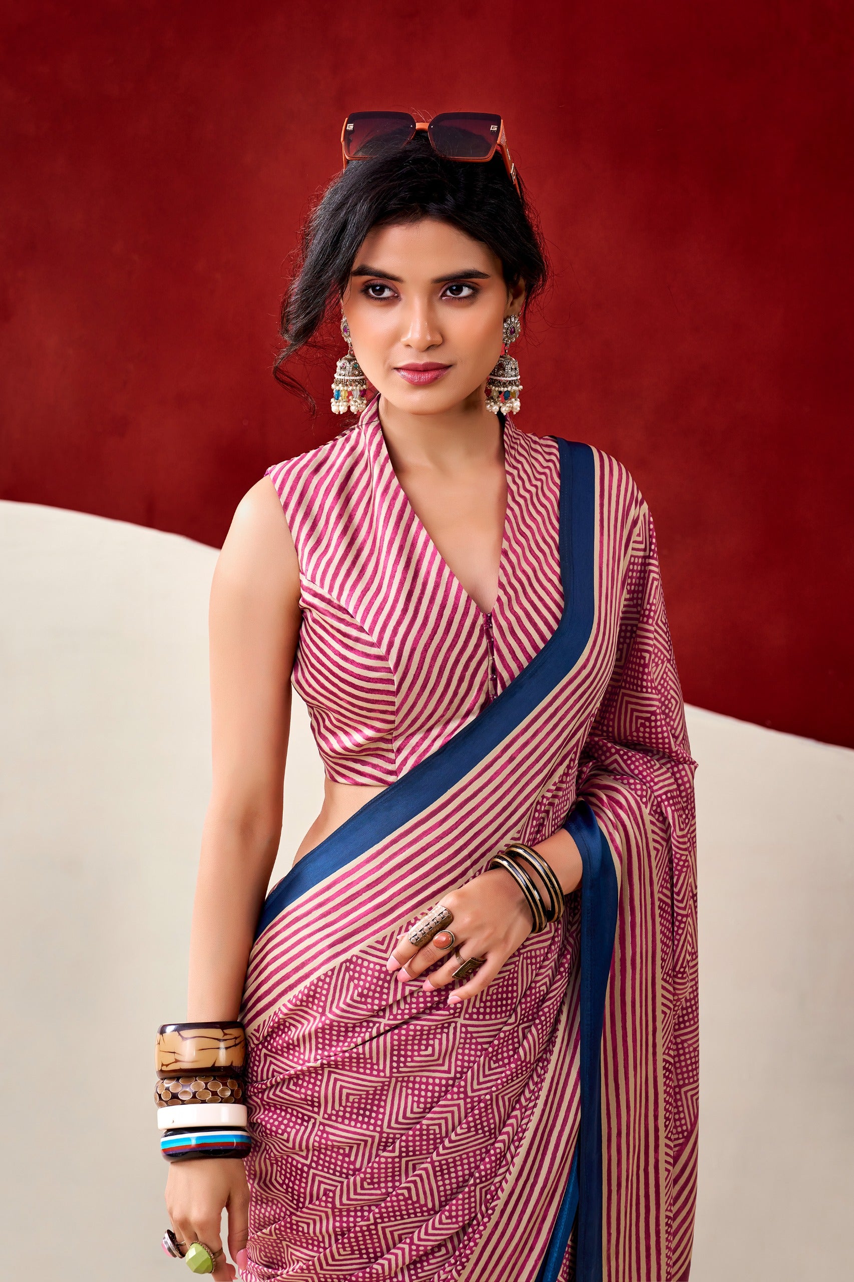KALKI Dull Satin Saree