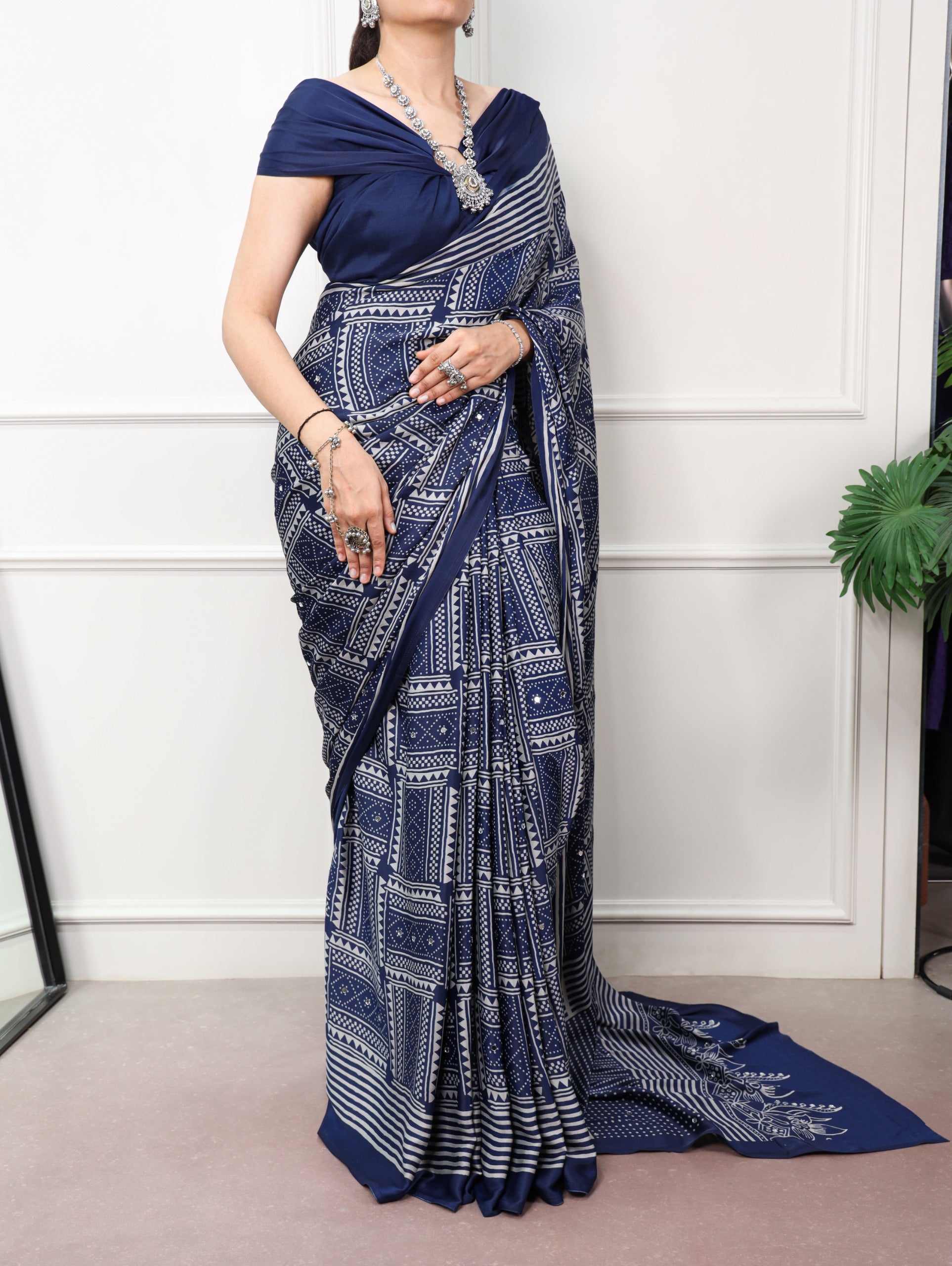 Heritage Tribal Print Saree
