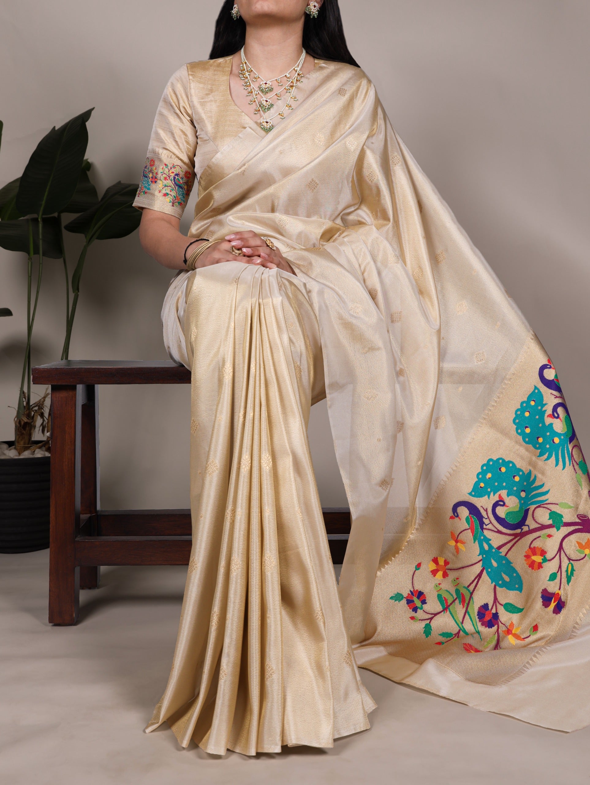 Royal Peacock Pallu Silk Saree