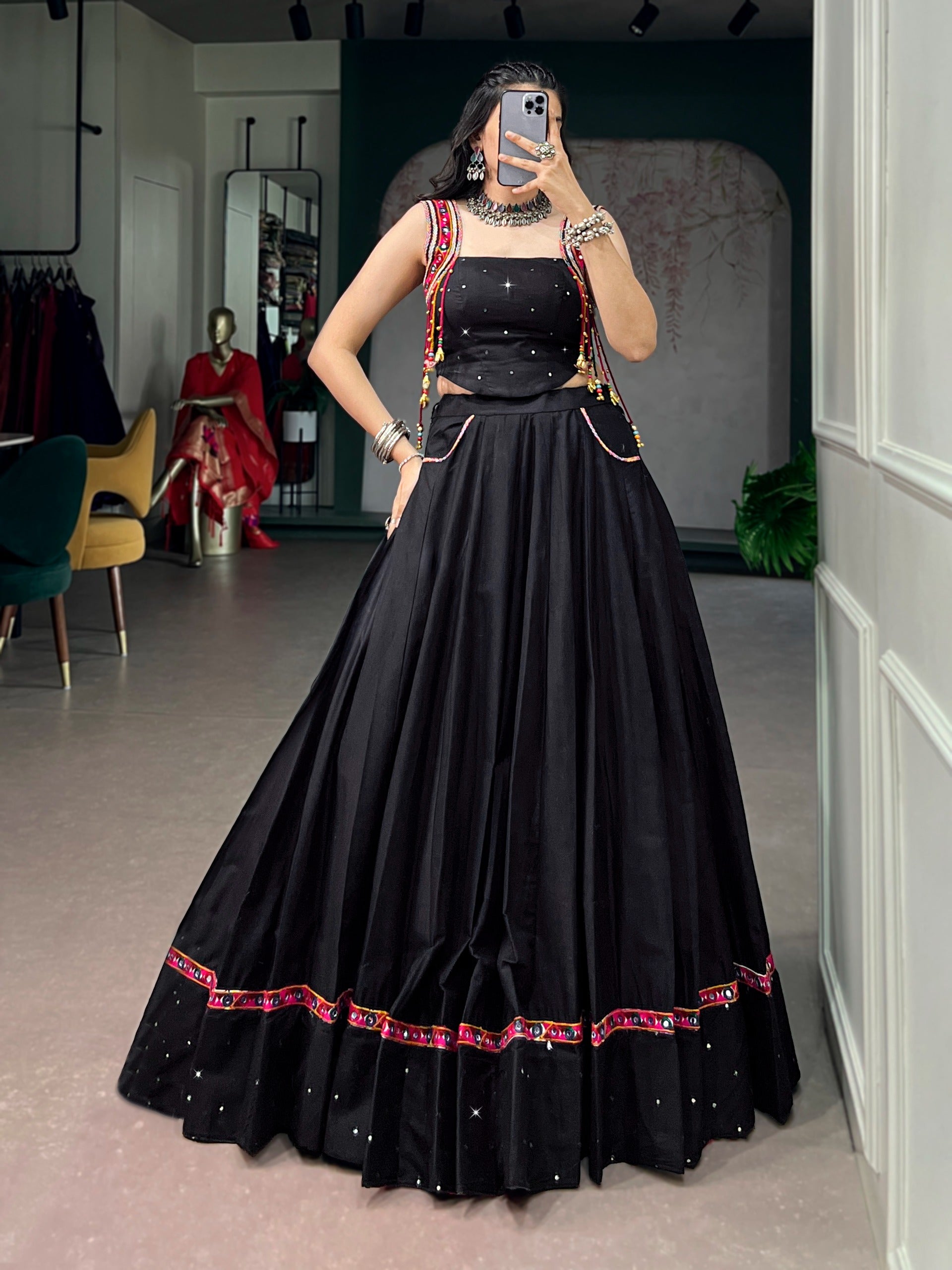 Navira Mirror Lehenga Set