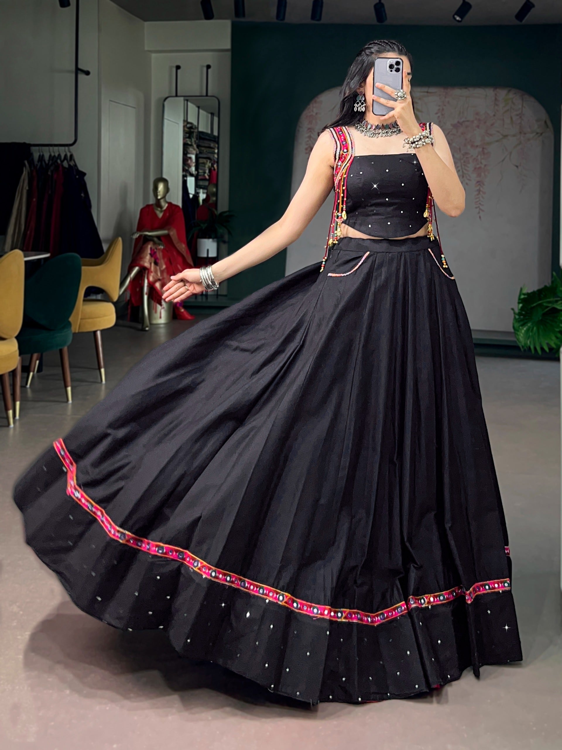 Navira Mirror Lehenga Set