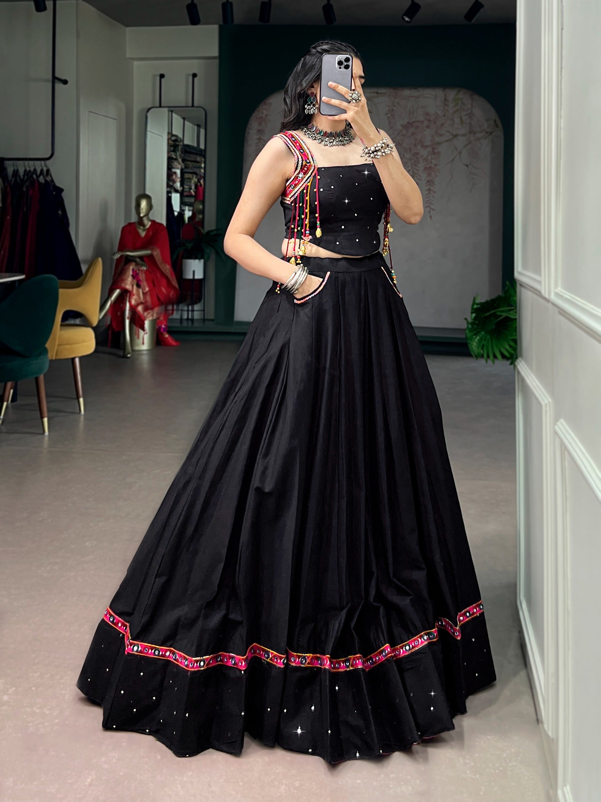 Navira Mirror Lehenga Set