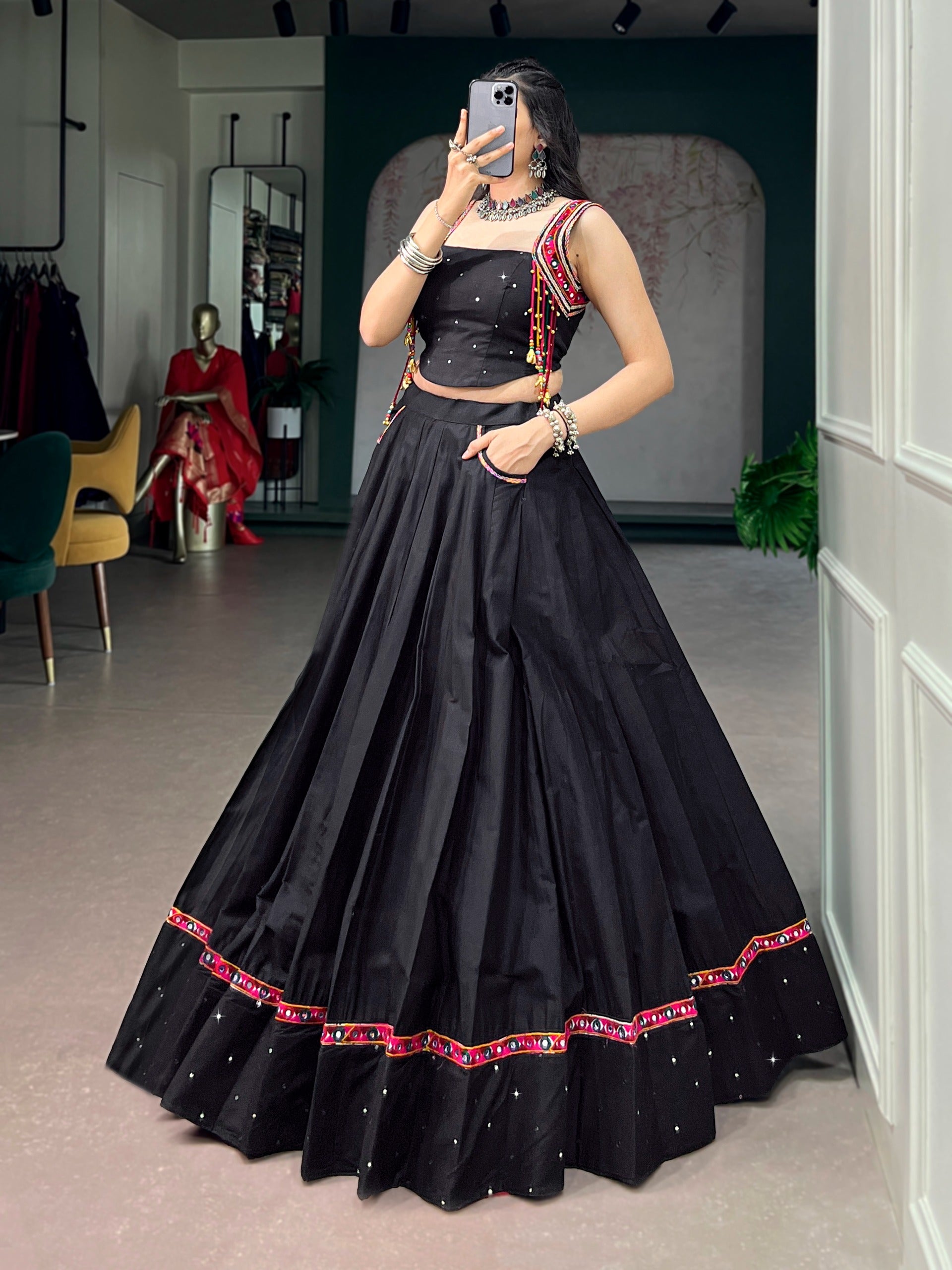 Navira Mirror Lehenga Set