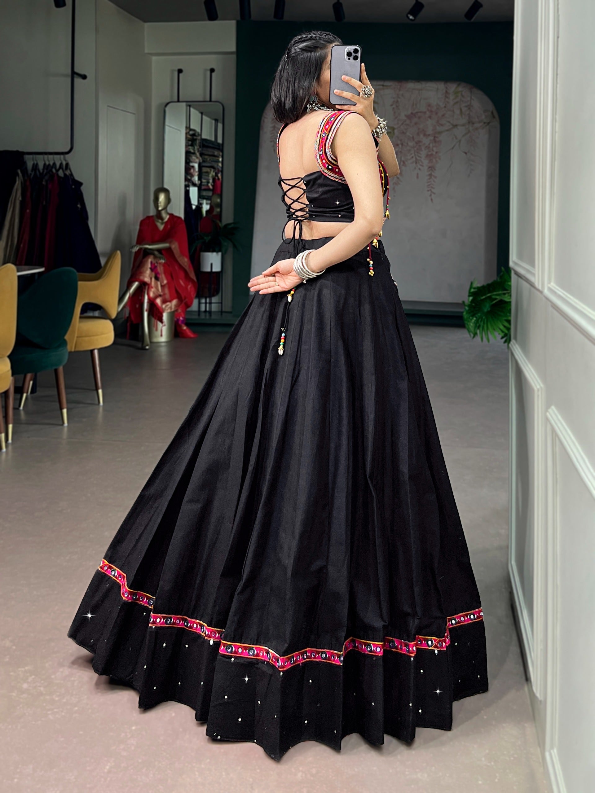 Navira Mirror Lehenga Set