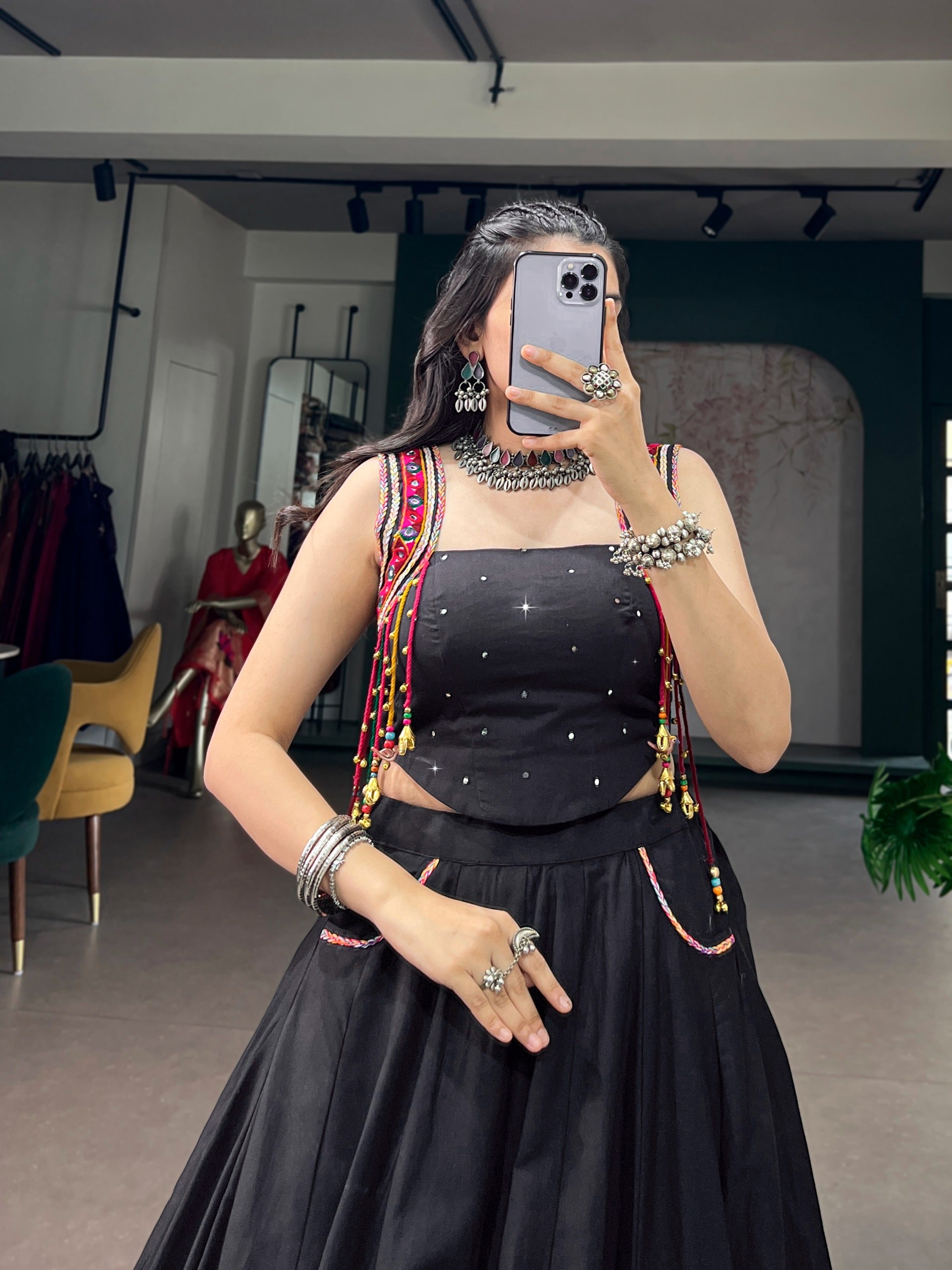 Navira Mirror Lehenga Set