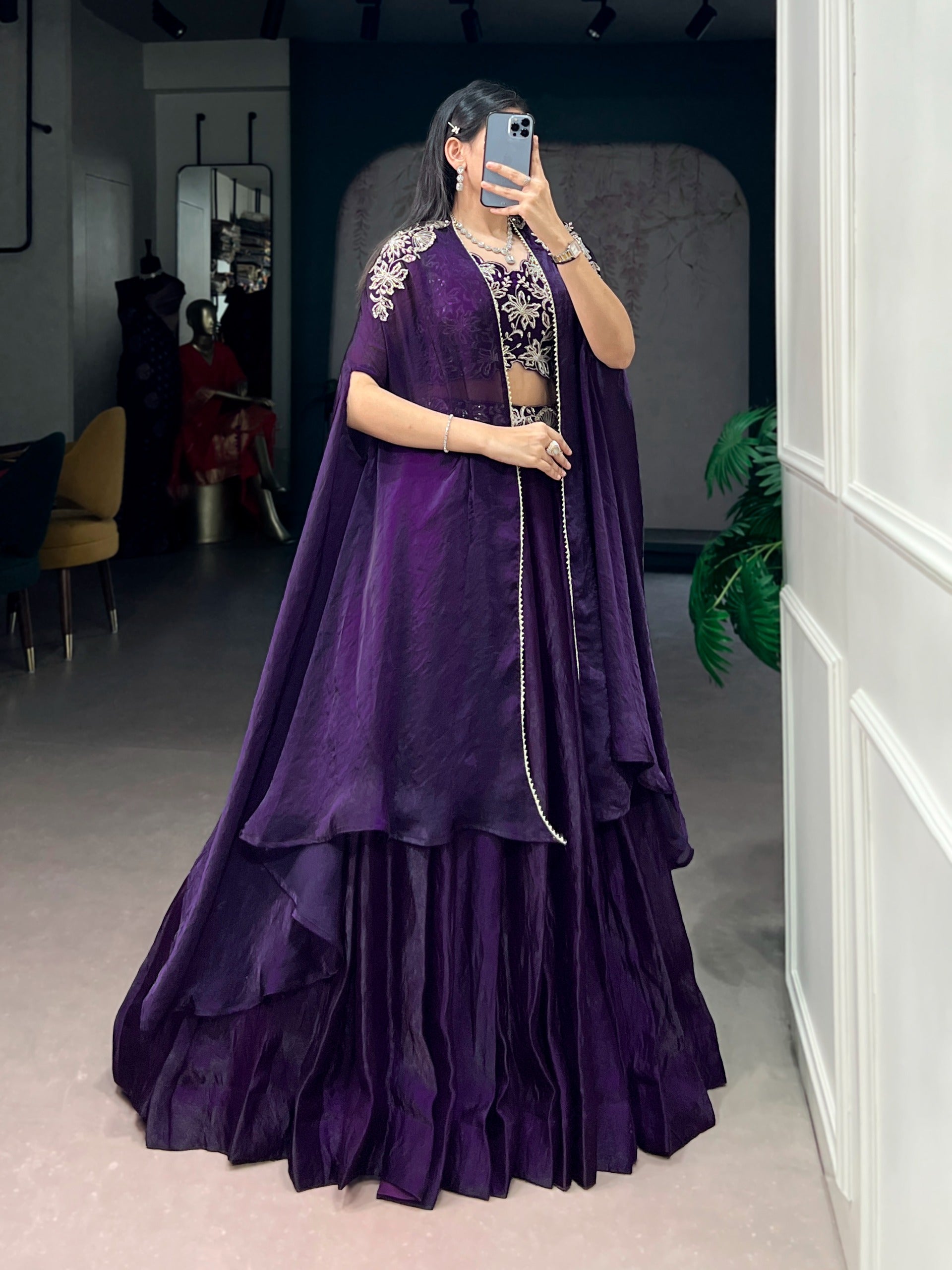 Regal Veil Lehenga Set
