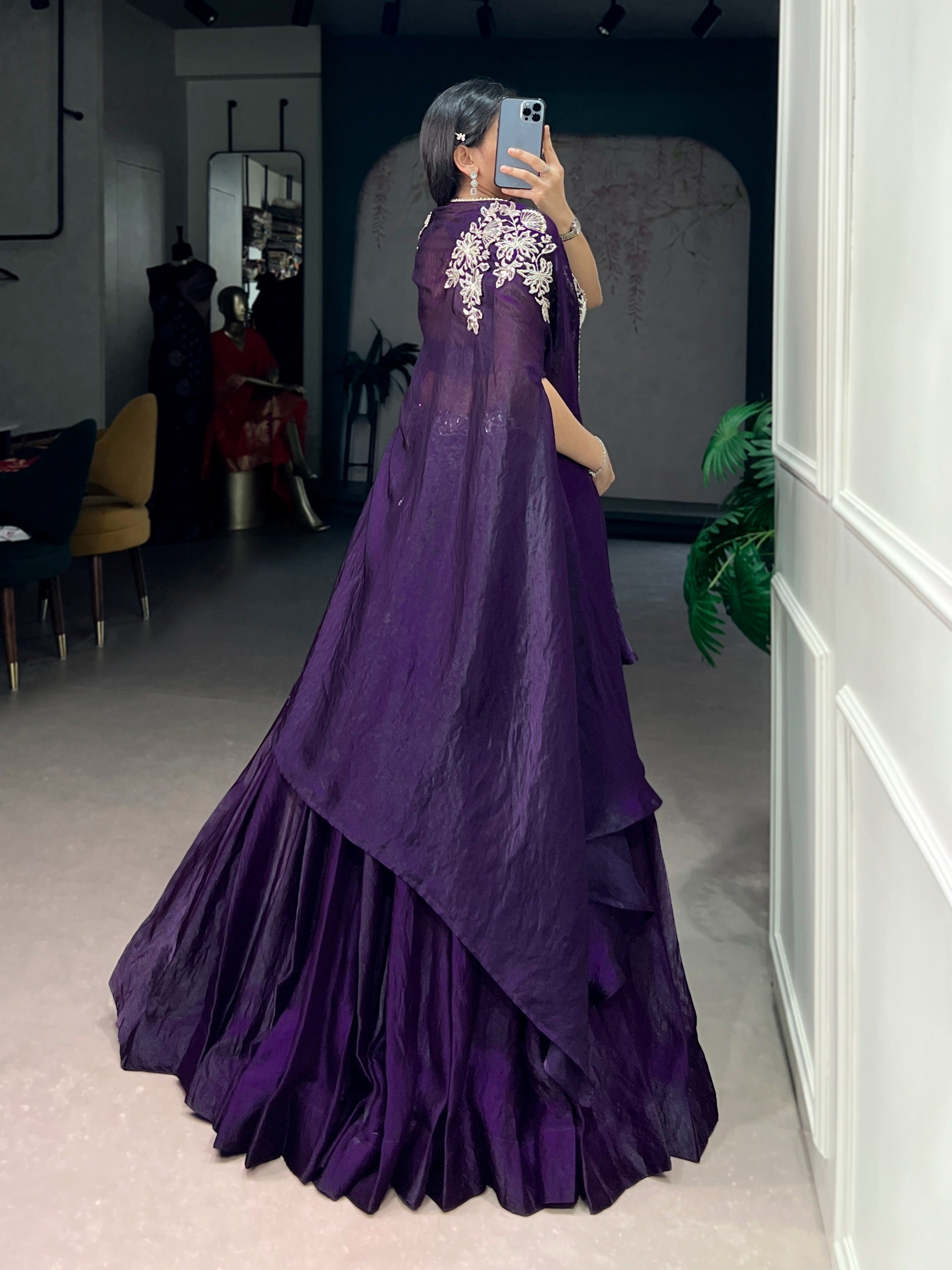 Regal Veil Lehenga Set