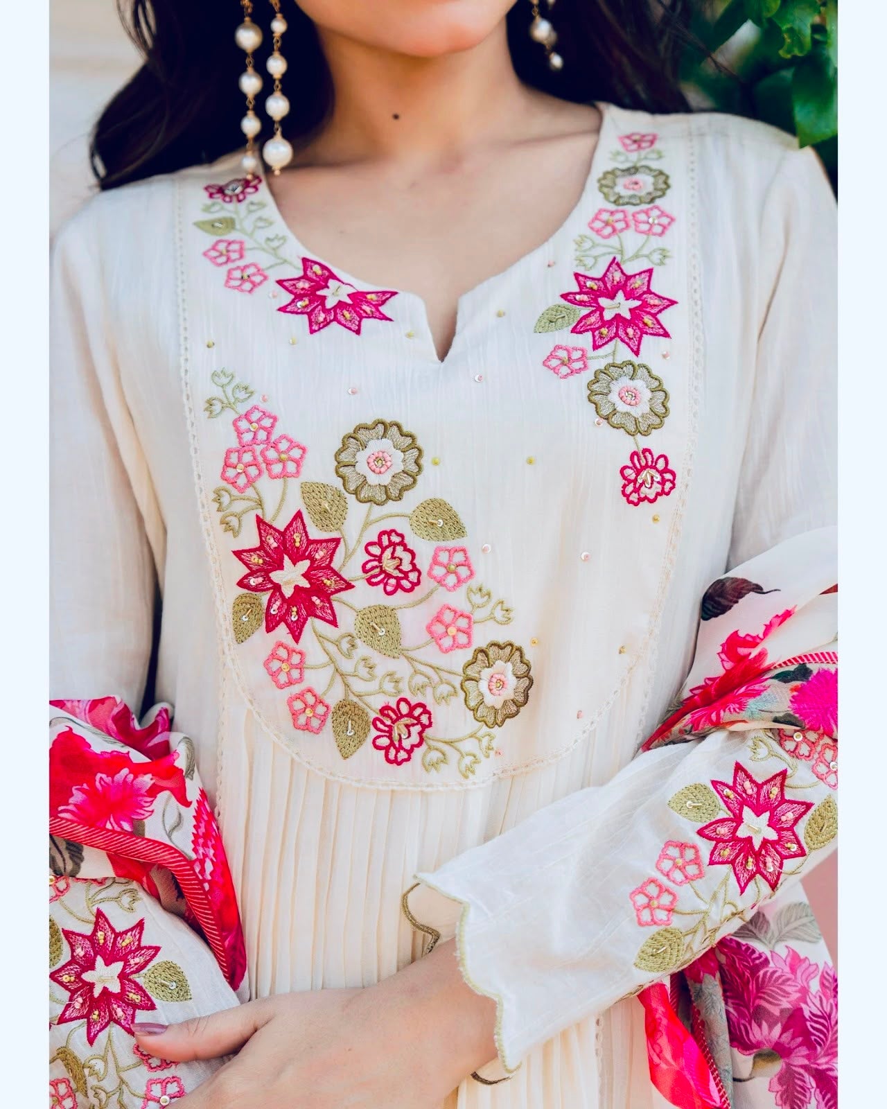 Pearl Petal Suit Set