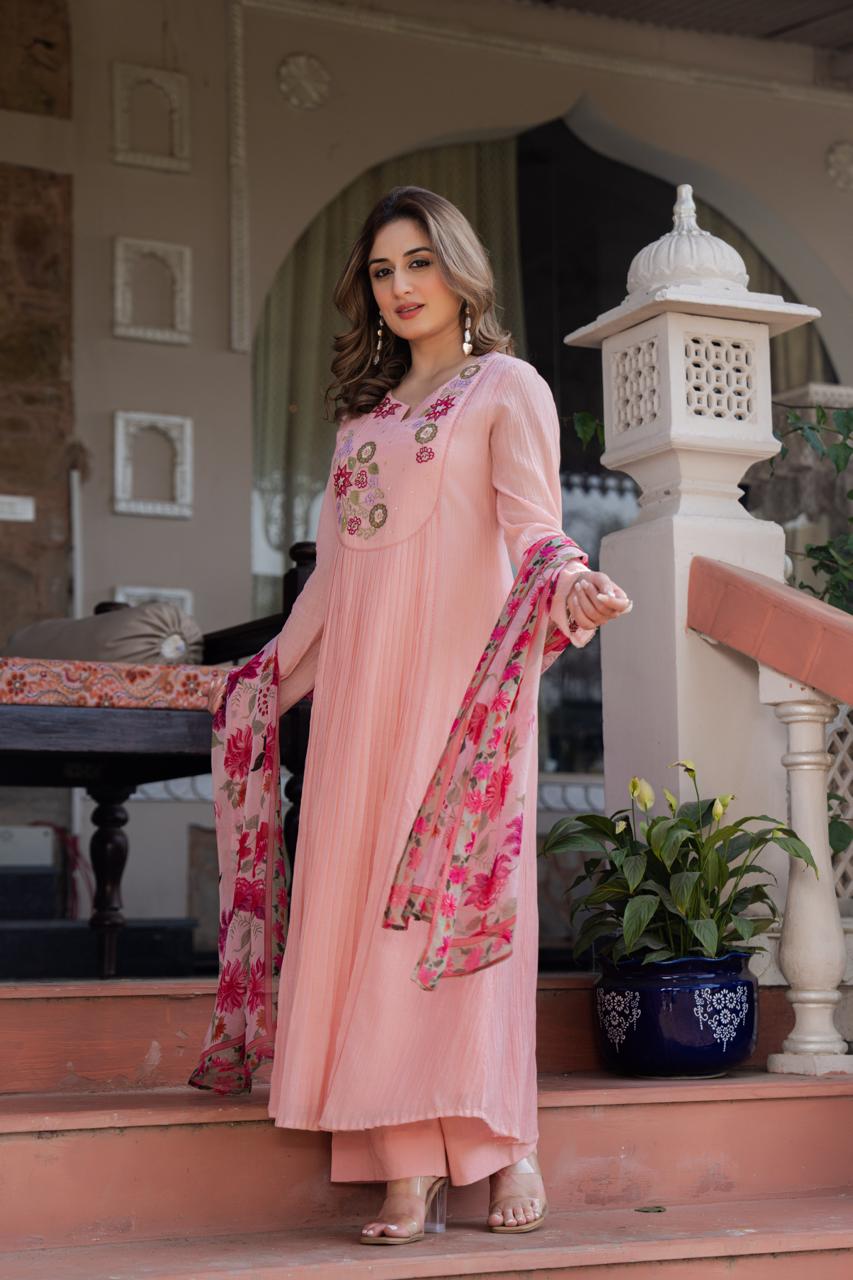 Rosabelle Embroidered Suit Set