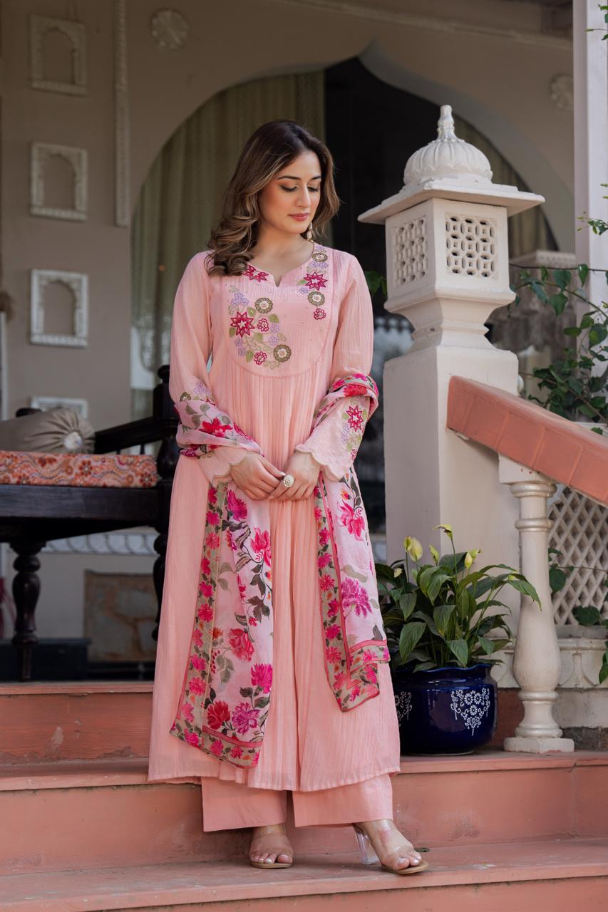Rosabelle Embroidered Suit Set