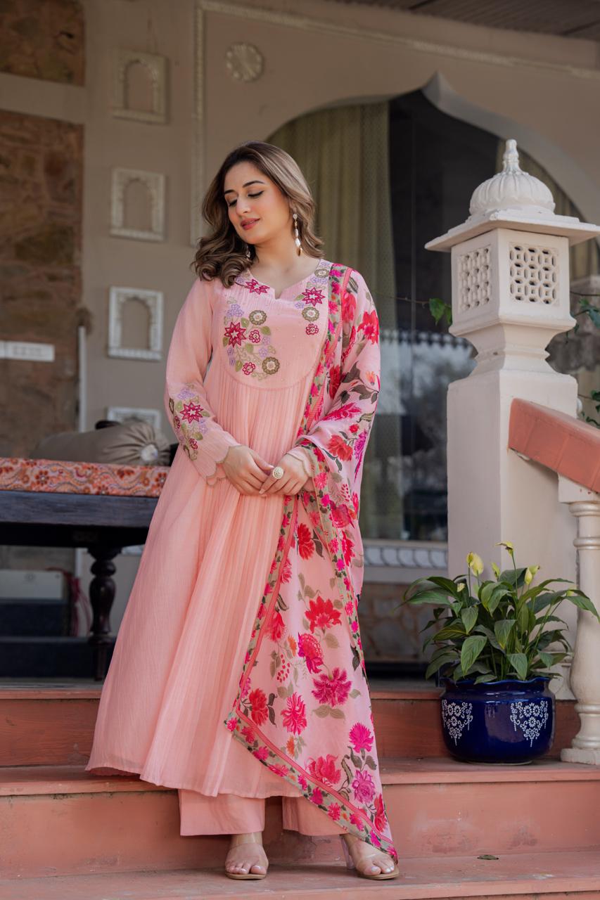 Rosabelle Embroidered Suit Set
