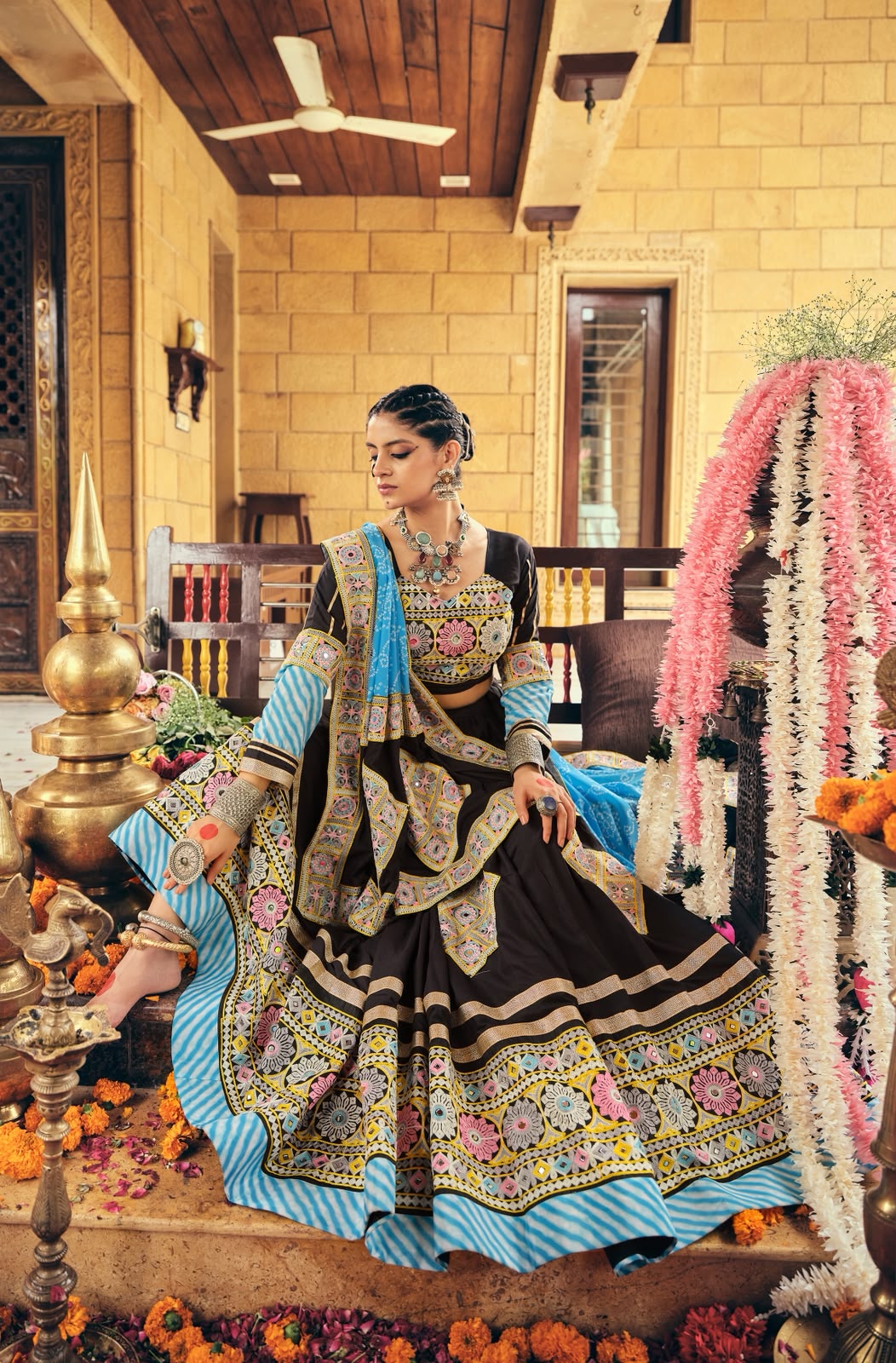 Midnight Muse Embroidered Lehenga Choli