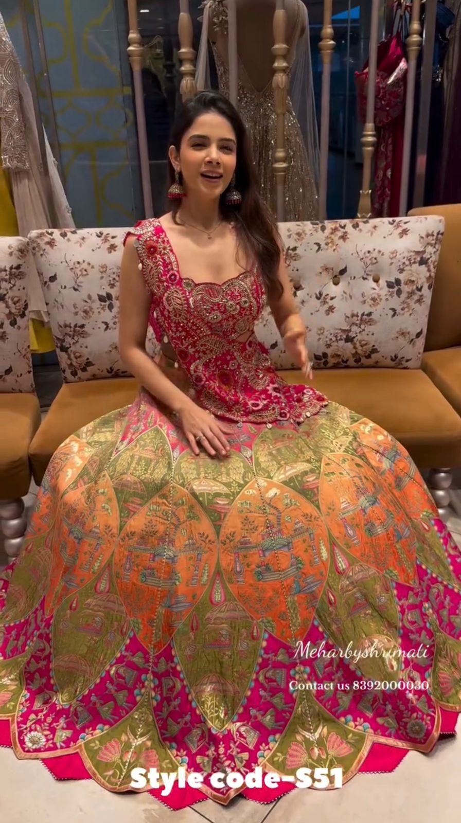 Super Embroidery Coding work  Lehengha choli